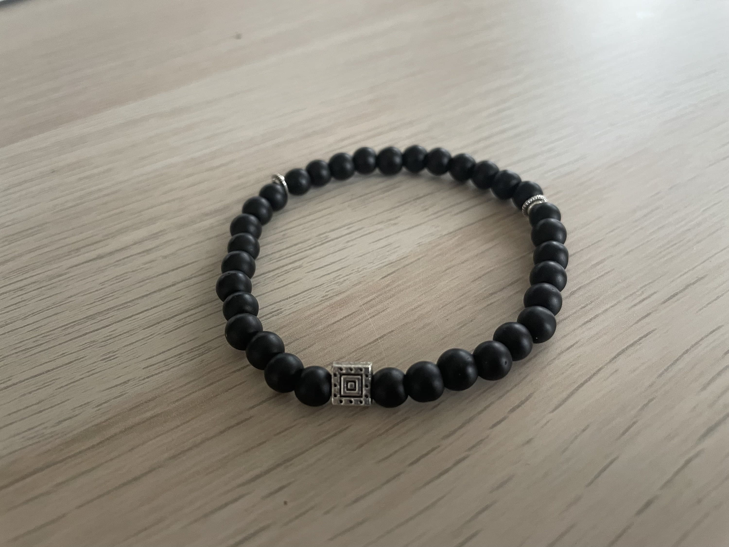 Matte Black Onyx Tasbih Bracelet (33 Beads) - image 5
