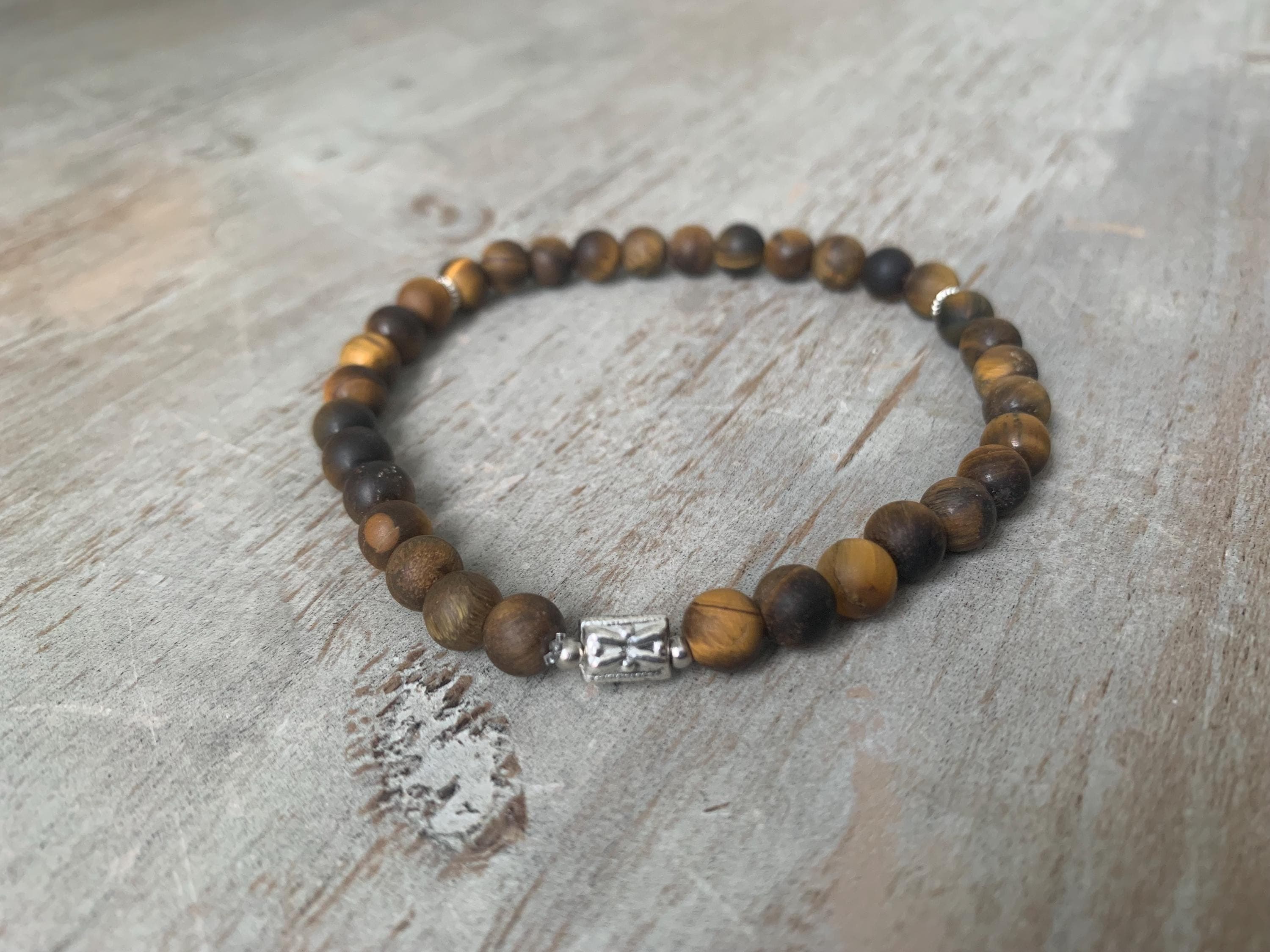 Matte Tiger's Eye Tasbih Bracelet (33 Beads) - image 3