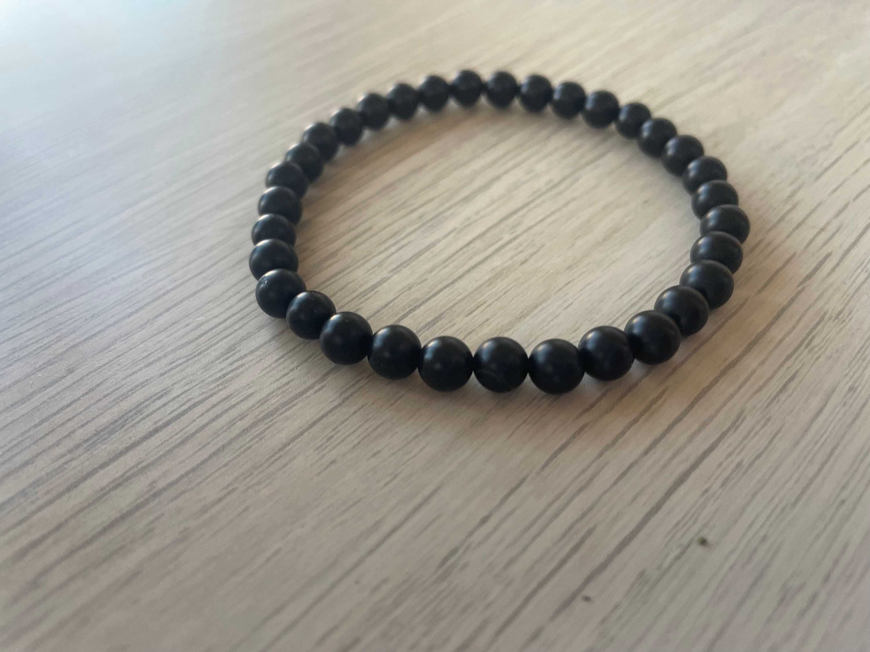 Matte Black Onyx Bracelet (33 beads)