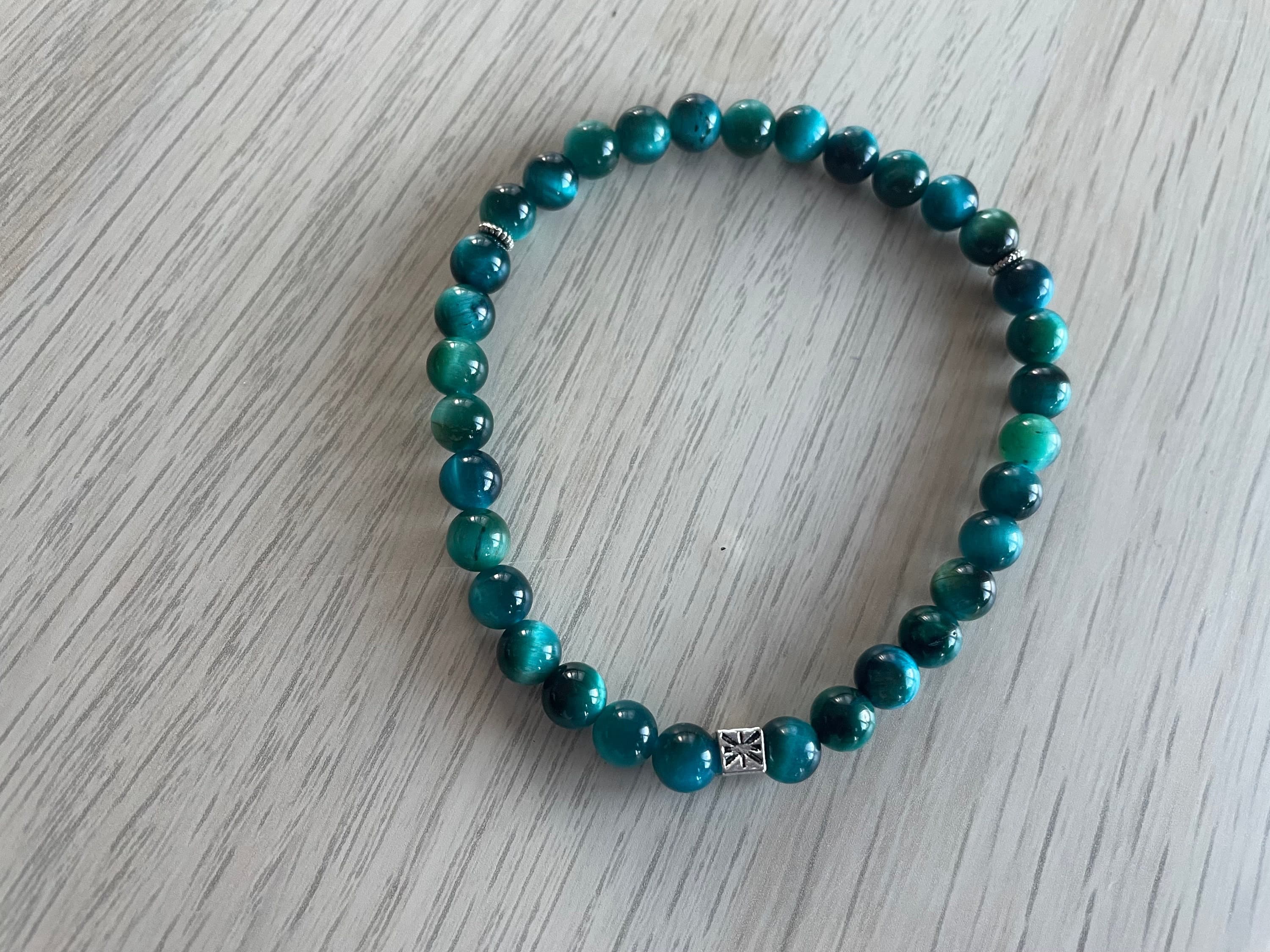 Blue Tiger's Eye Tasbih Bracelet (33 beads) - image 5