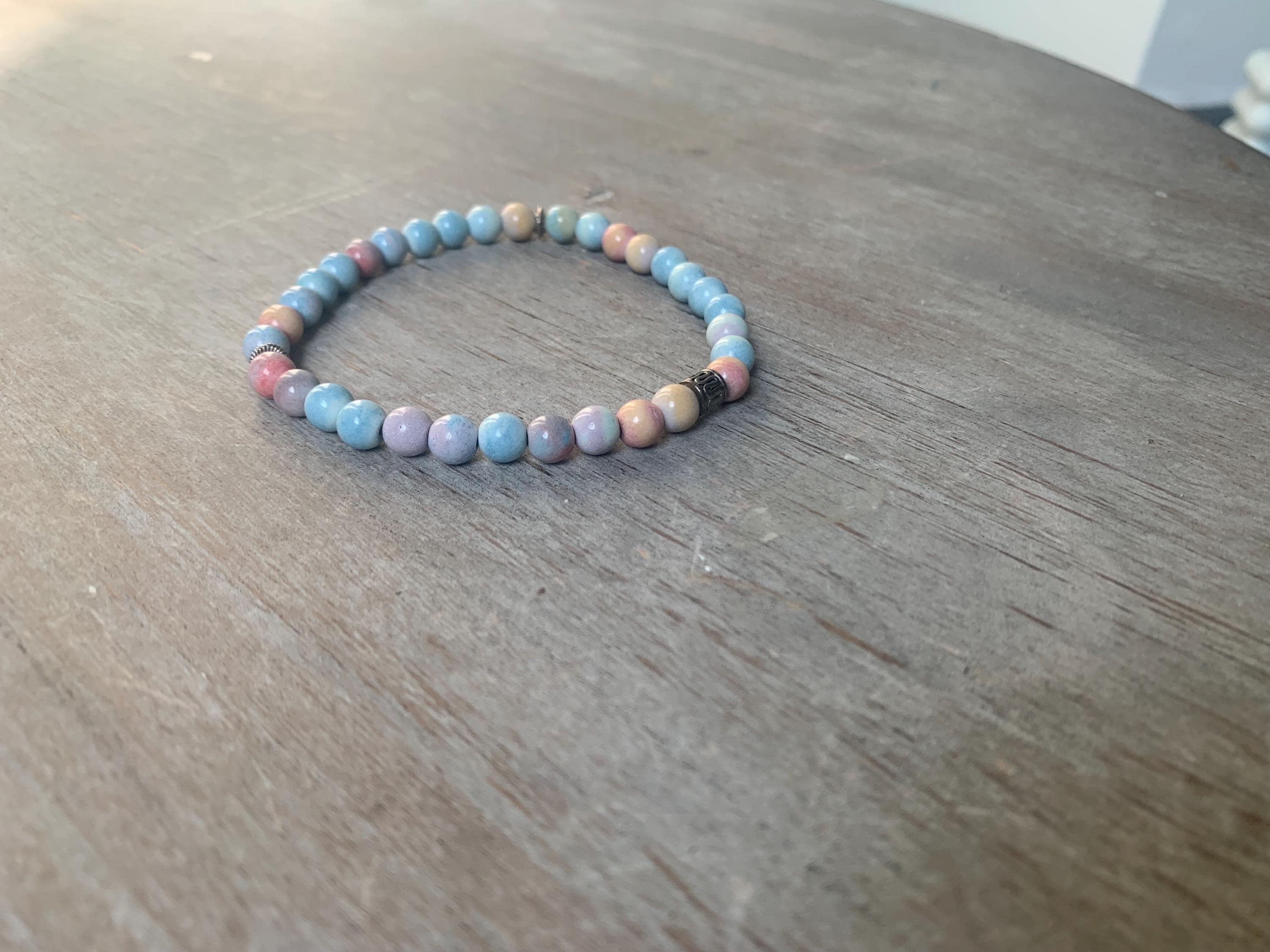 Rainbow Agate Tasbih Bracelet (33 Beads)
