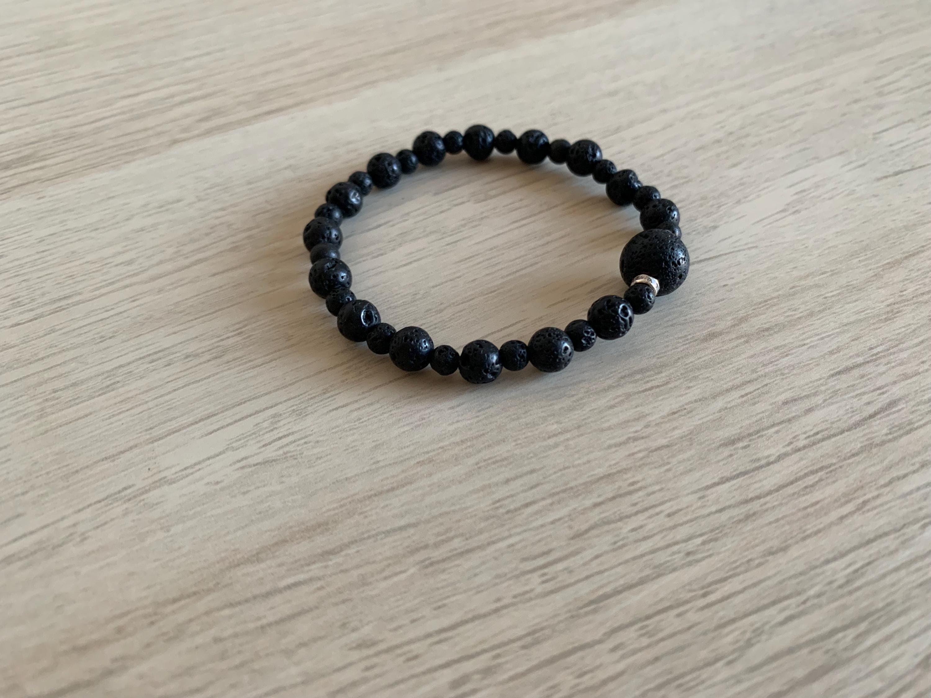 Black Lava Stone Bracelet - image 5