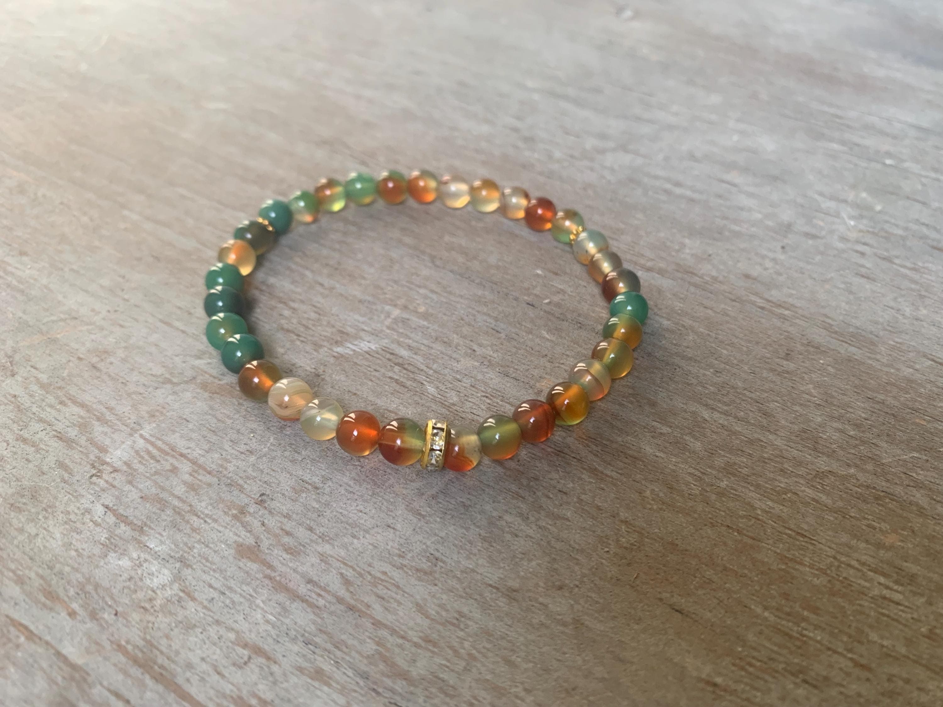 Peacock Agate Tasbih Bracelet (33 Beads) - image 3
