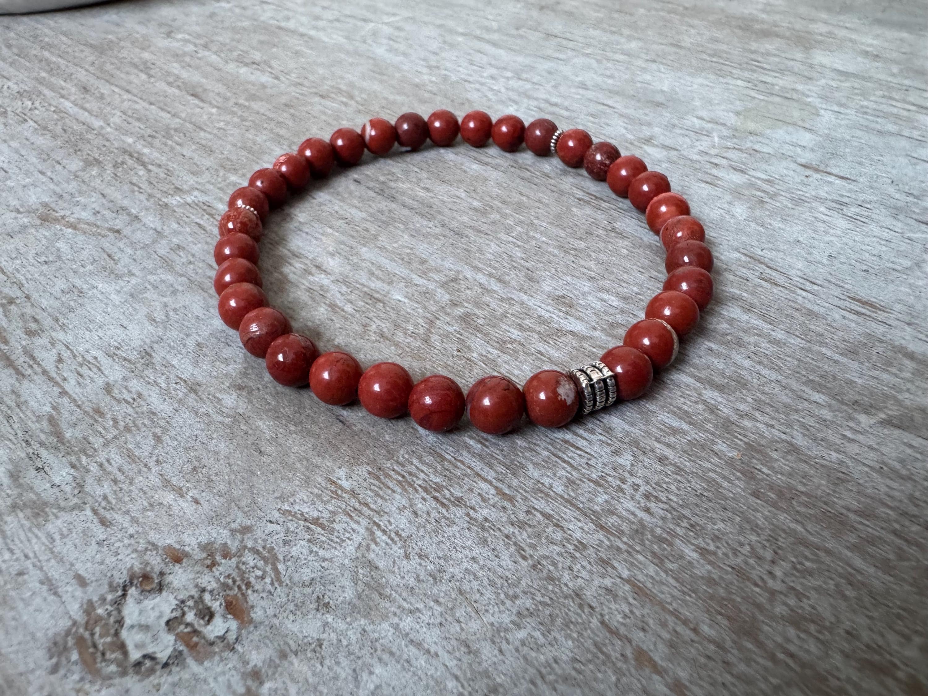 Red Jasper Tasbih Bracelet (33 Beads)