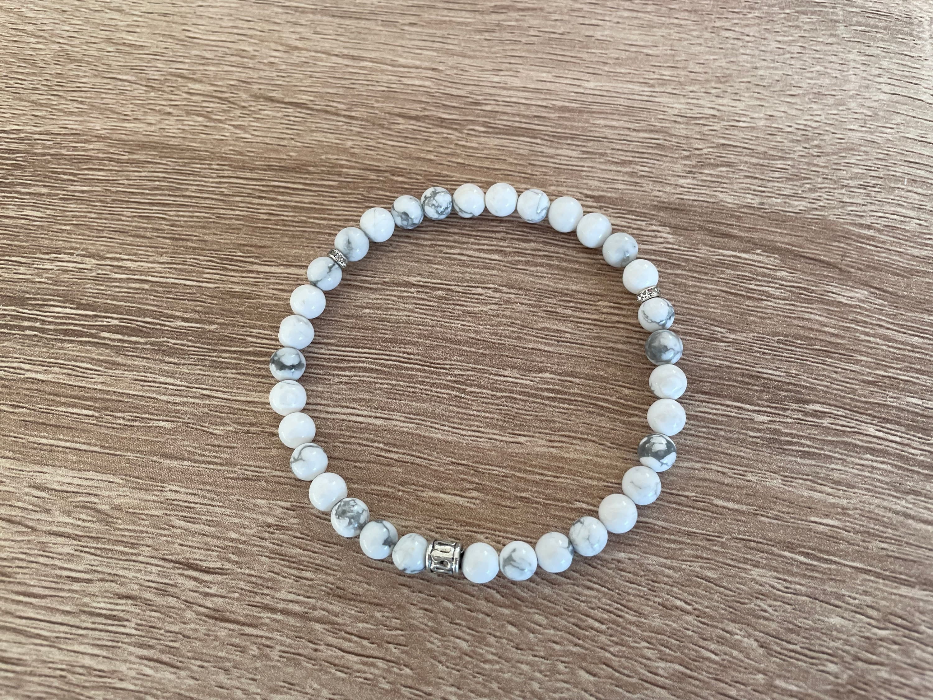 Howlite Tasbih Bracelet (33 Beads)