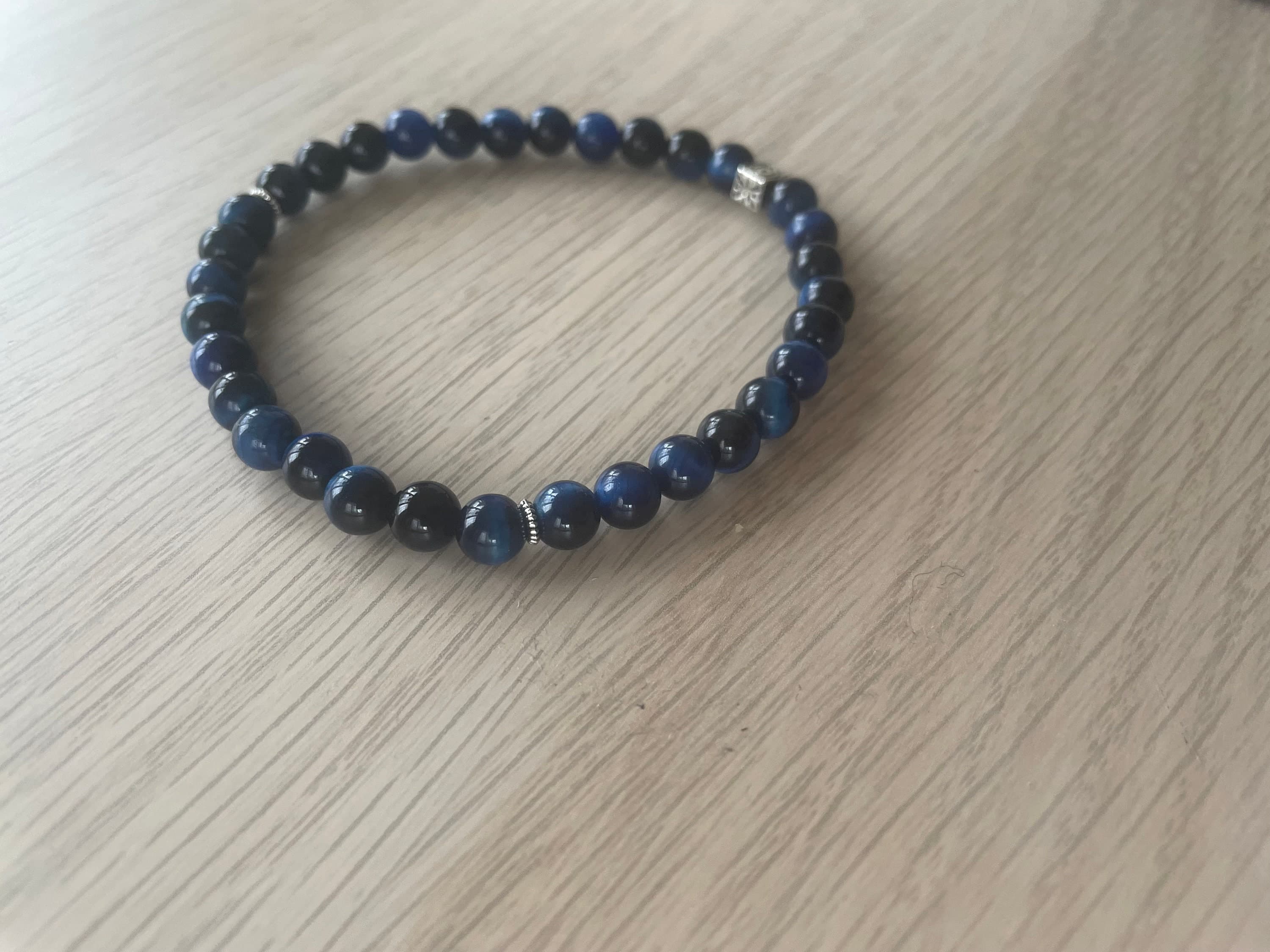 Dark Blue Tiger's Eye Tasbih Bracelet (33 Beads) - image 5