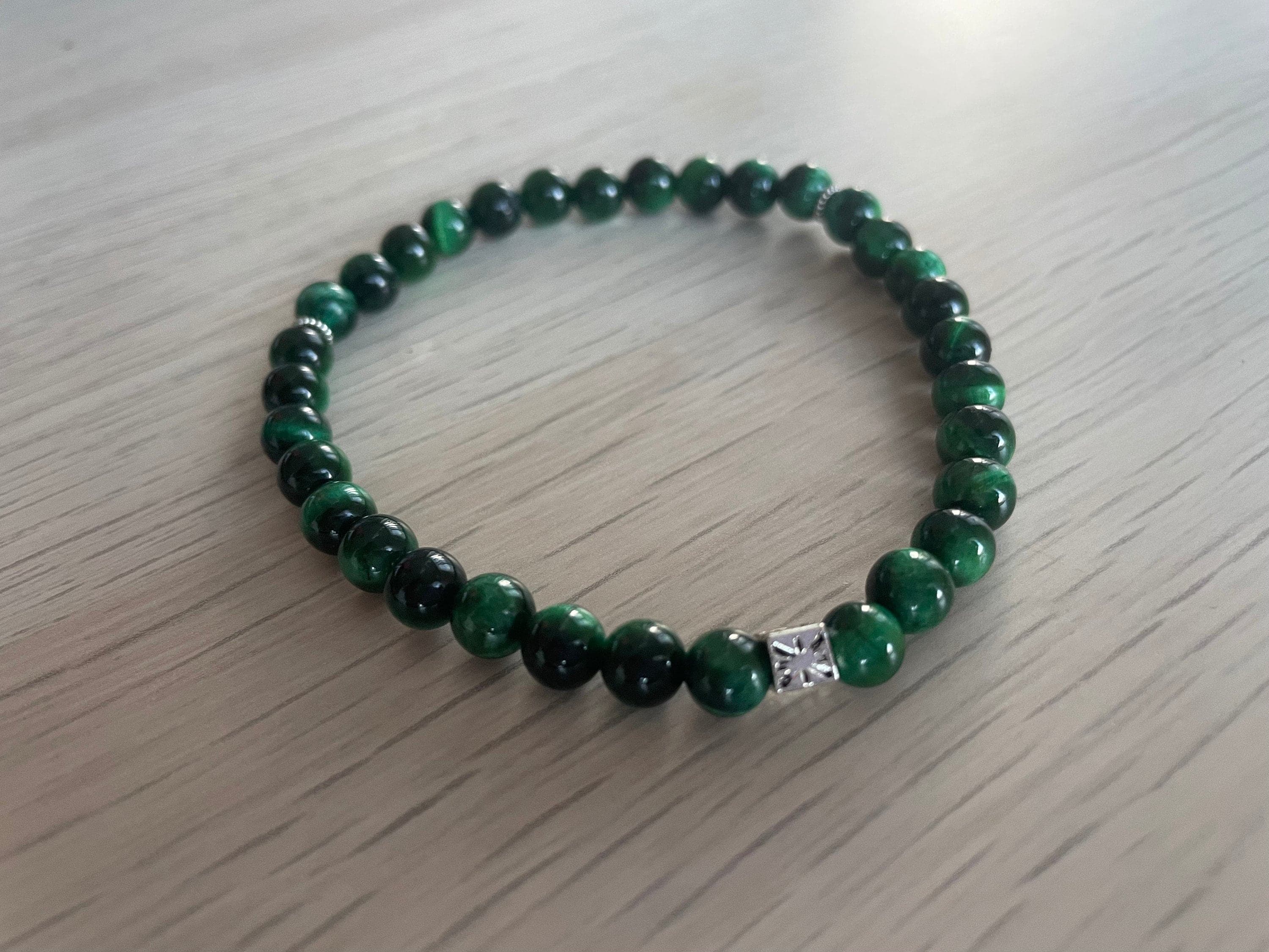 Green Tiger's Eye Tasbih Bracelet (33 Beads) - image 3