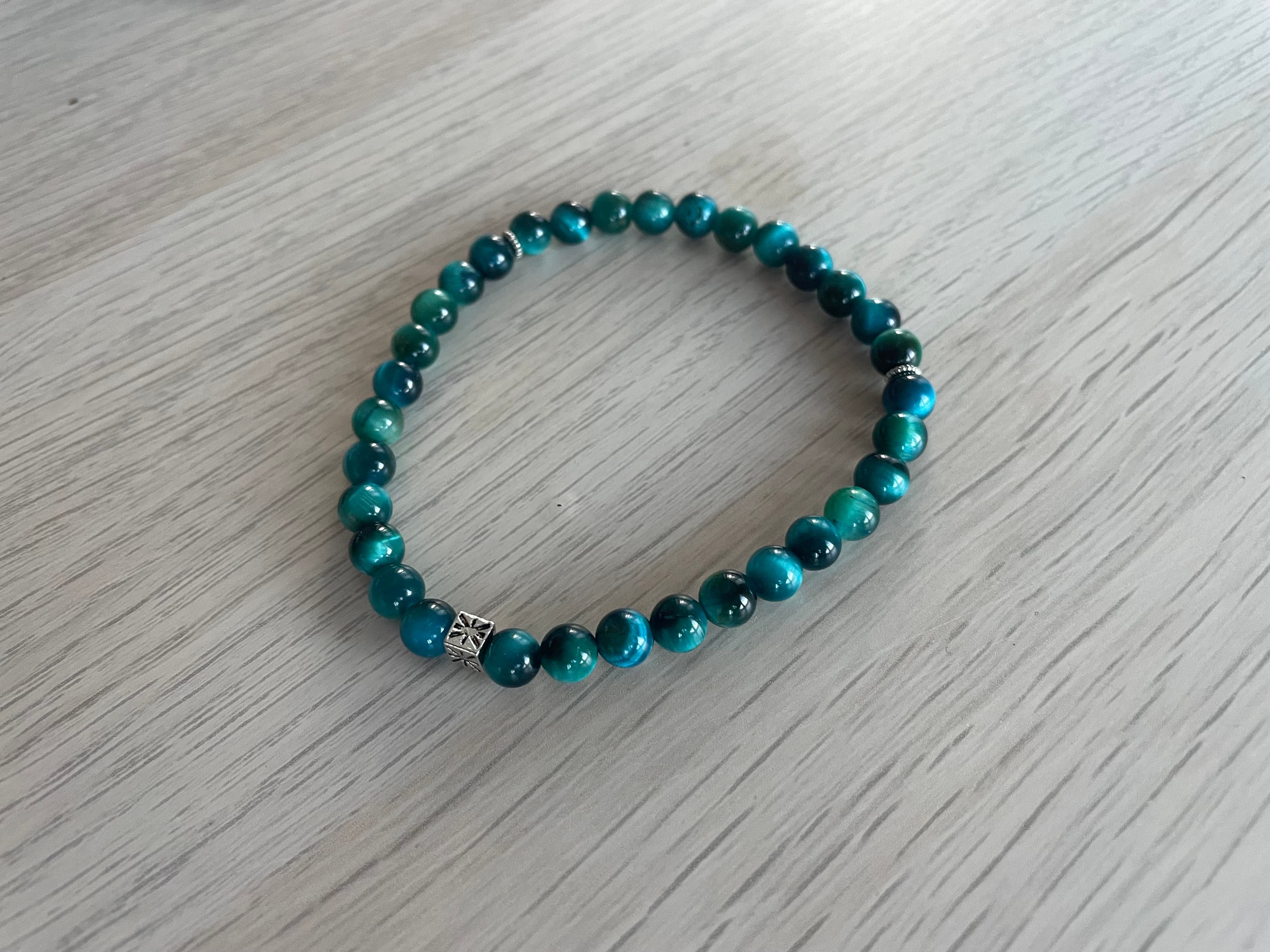 Blue Tiger's Eye Tasbih Bracelet (33 beads) - image 4