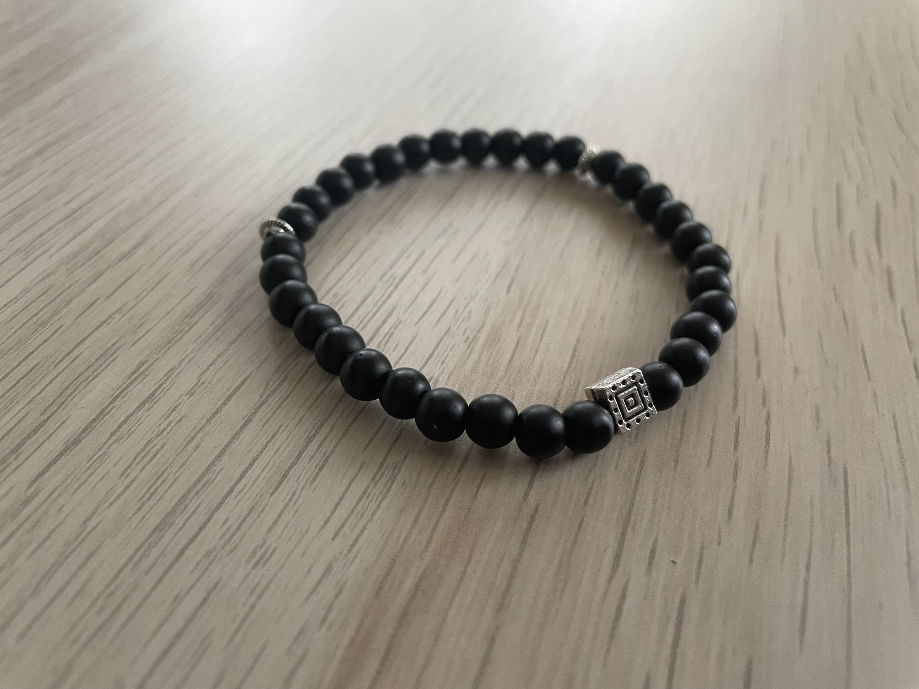 Matte Black Onyx Tasbih Bracelet (33 Beads) - image 4