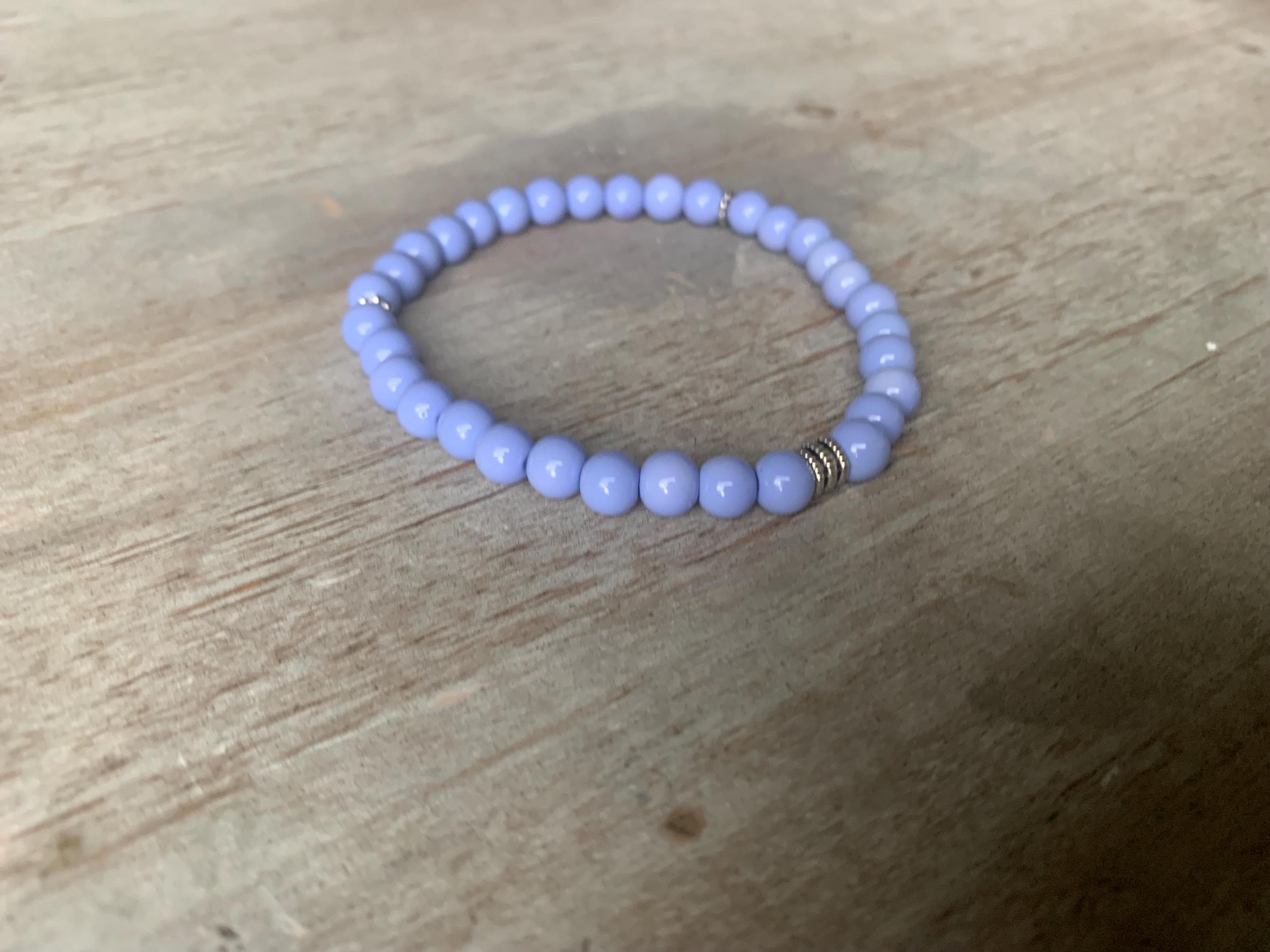 Purple Glass Bead Tasbih Bracelet (33 Beads) - image 3