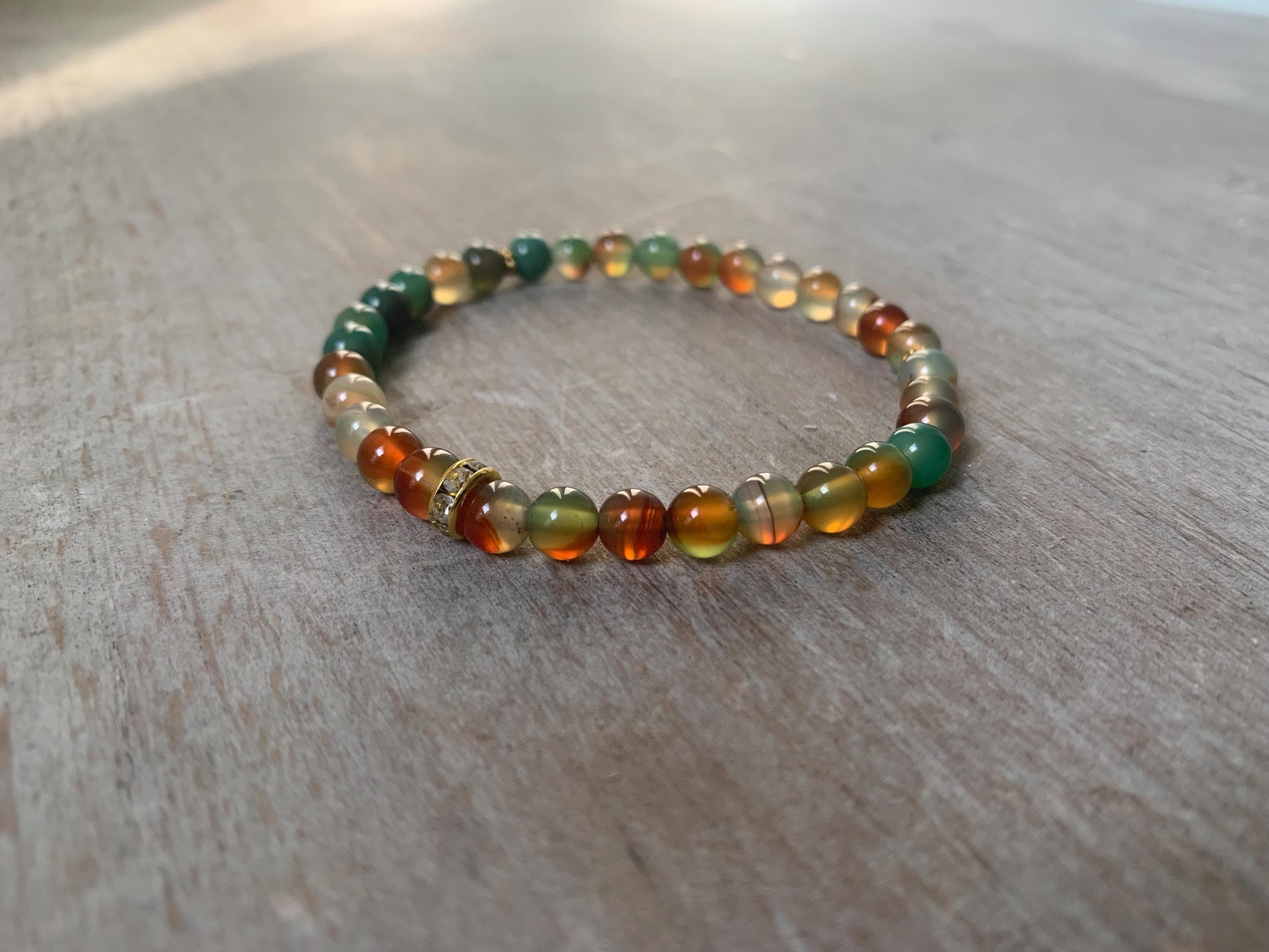 Peacock Agate Tasbih Bracelet (33 Beads) - image 4