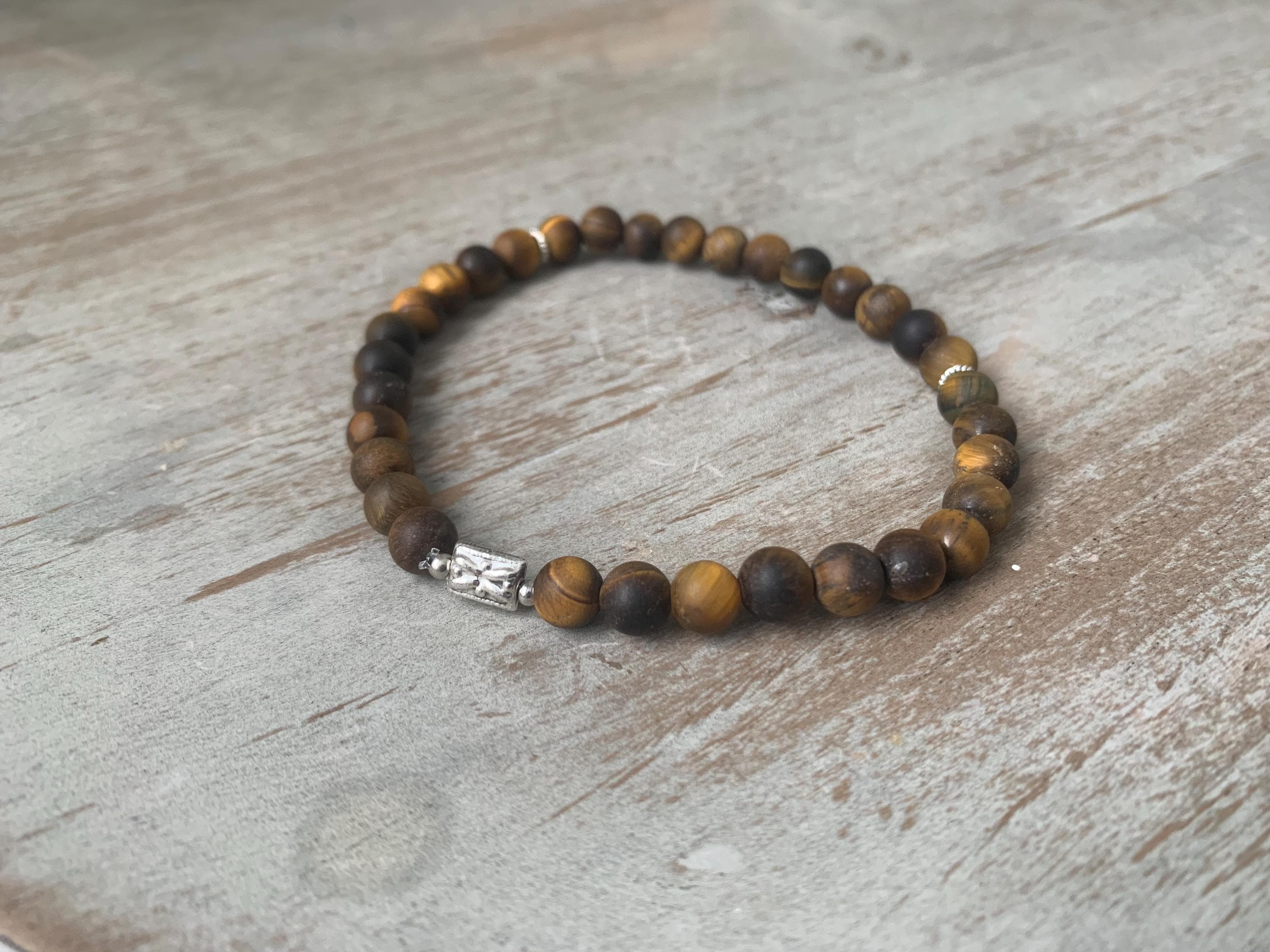 Matte Tiger's Eye Tasbih Bracelet (33 Beads) - image 5