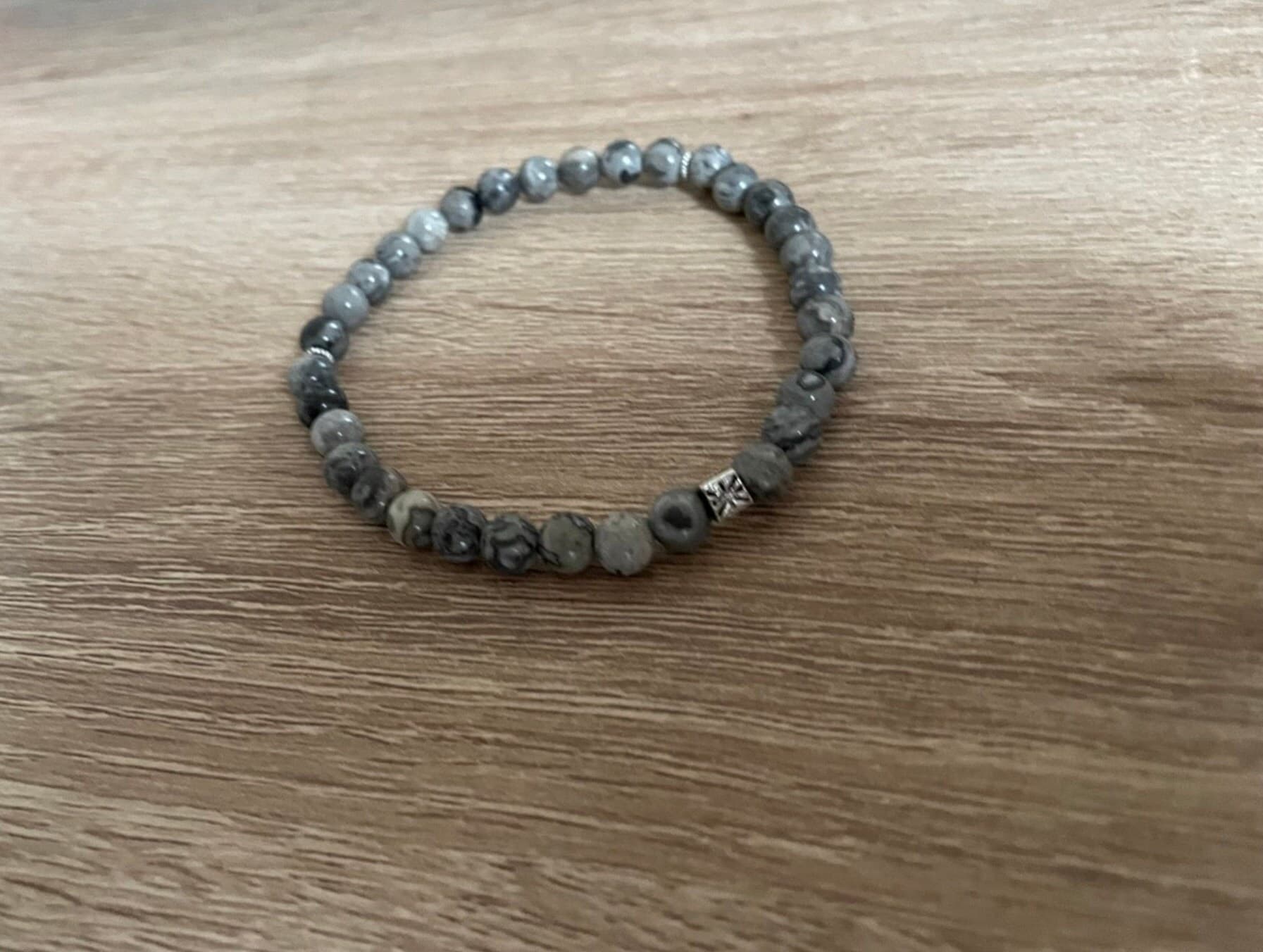 Map Stone Picasso Jasper Tasbih Bracelet (33 beads) - image 4