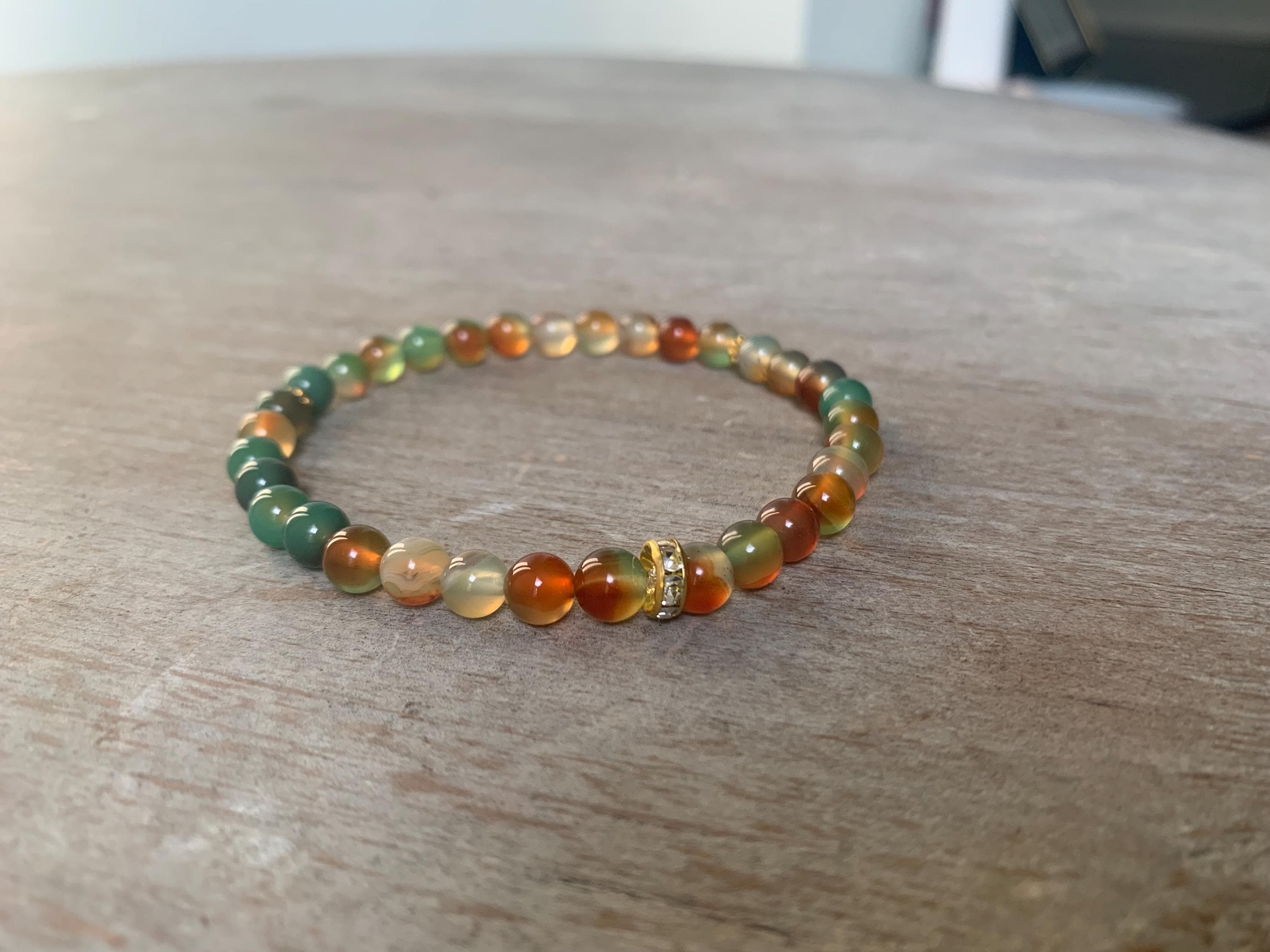 Peacock Agate Tasbih Bracelet (33 Beads)