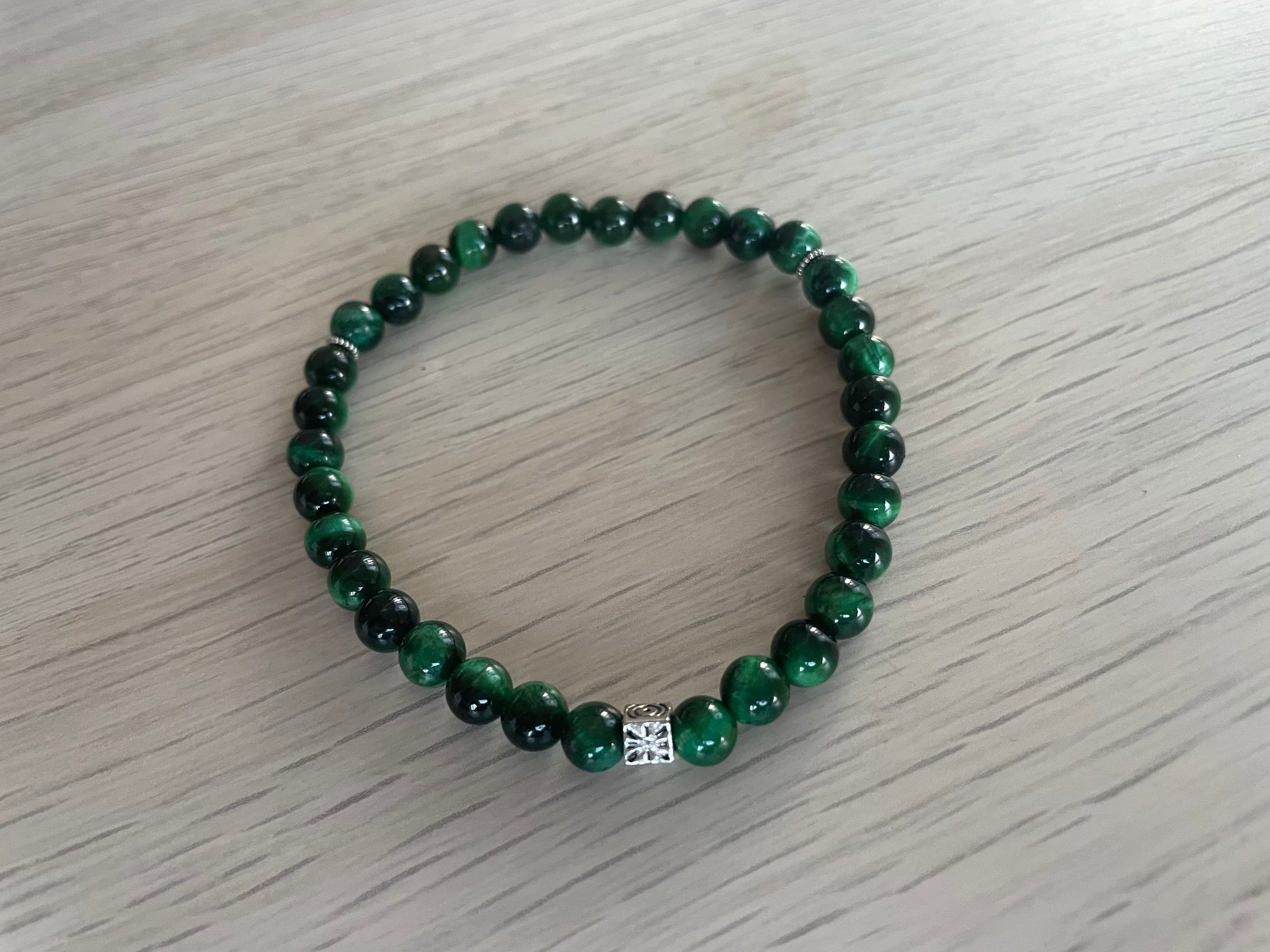 Green Tiger's Eye Tasbih Bracelet (33 Beads) - image 5