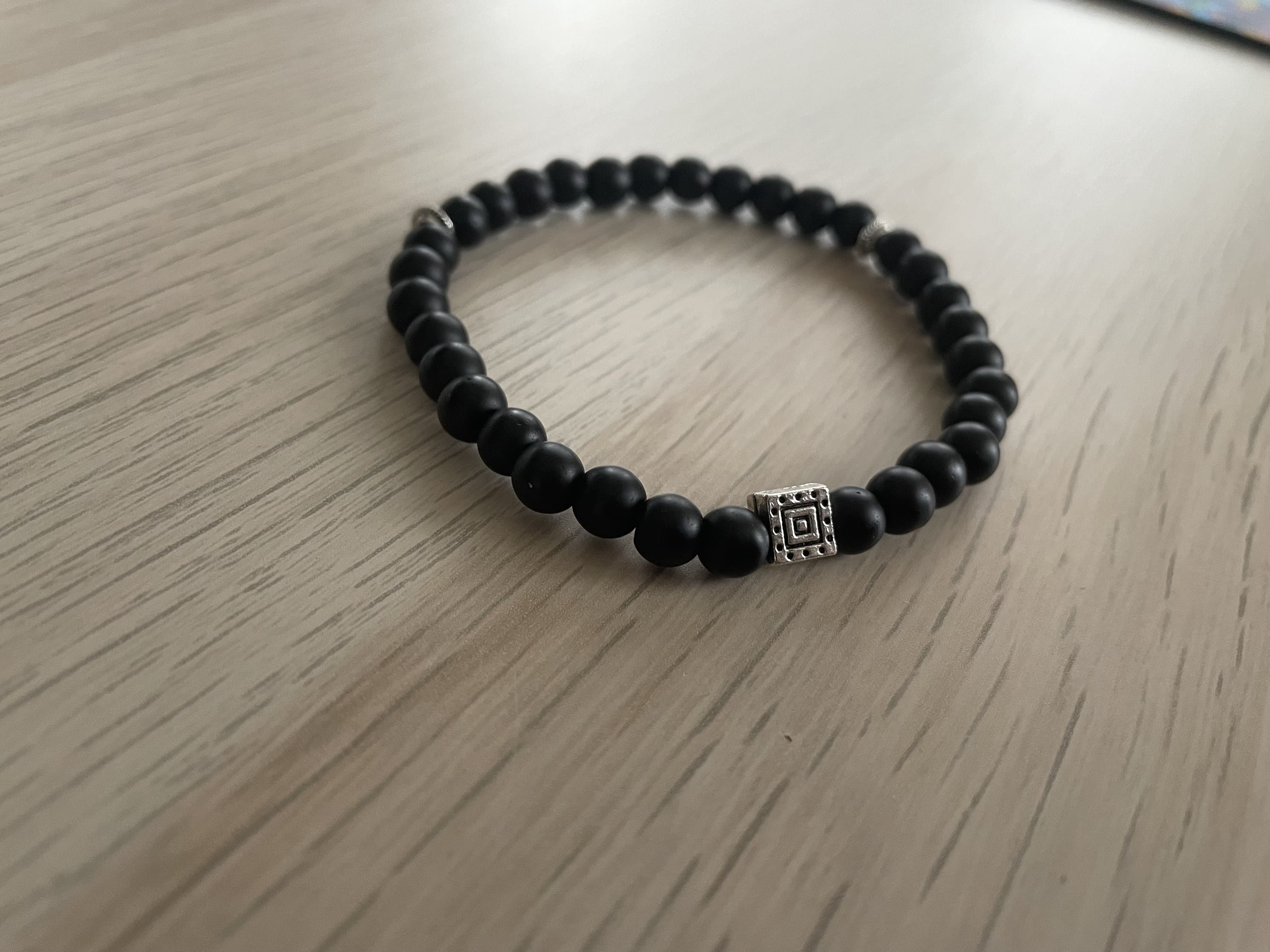 Matte Black Onyx Tasbih Bracelet (33 Beads) - image 3