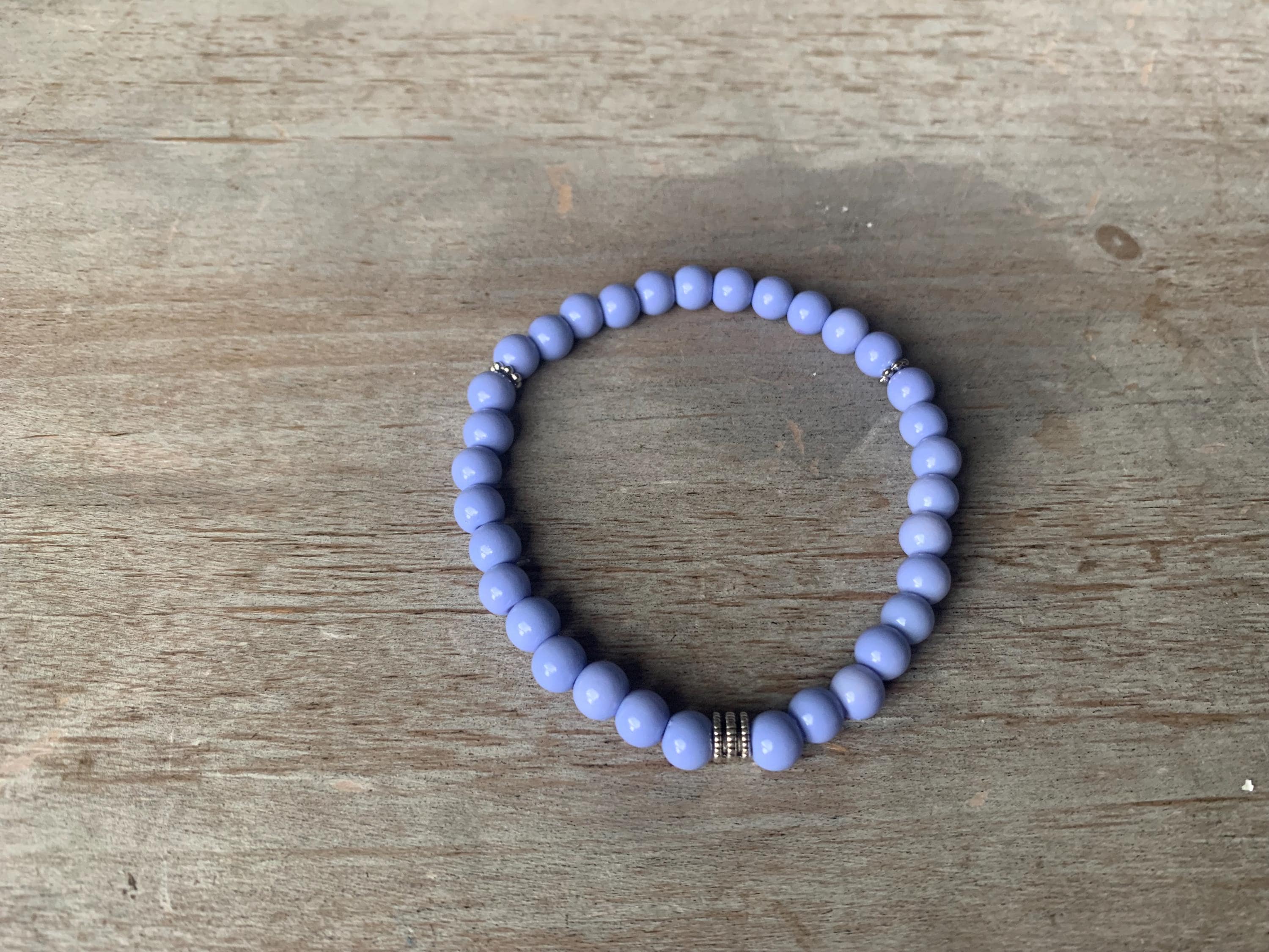 Purple Glass Bead Tasbih Bracelet (33 Beads) - image 4
