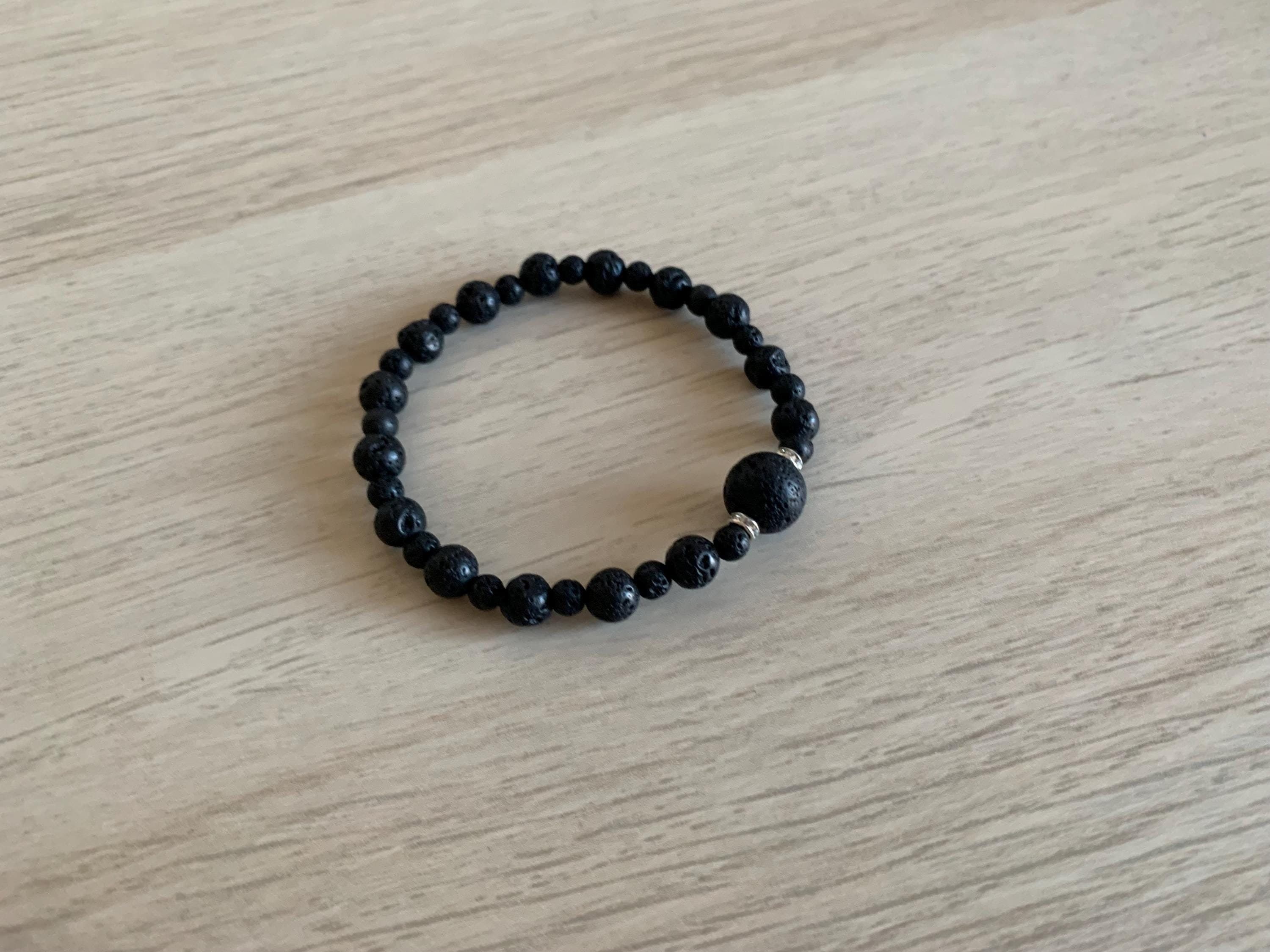 Black Lava Stone Bracelet