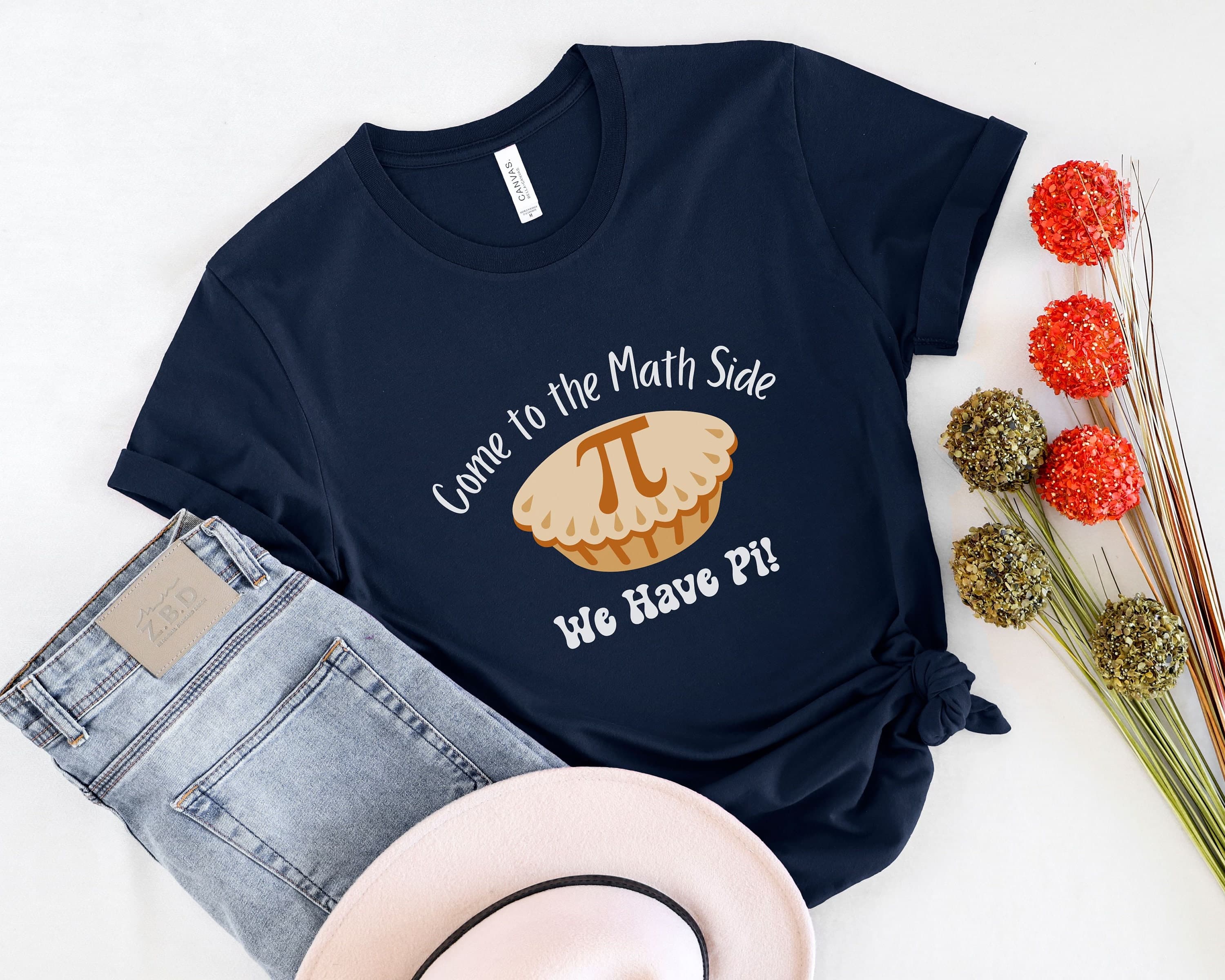 Come to the Math Side Pi T-Shirt, Funny Math Teacher Tee - image 2