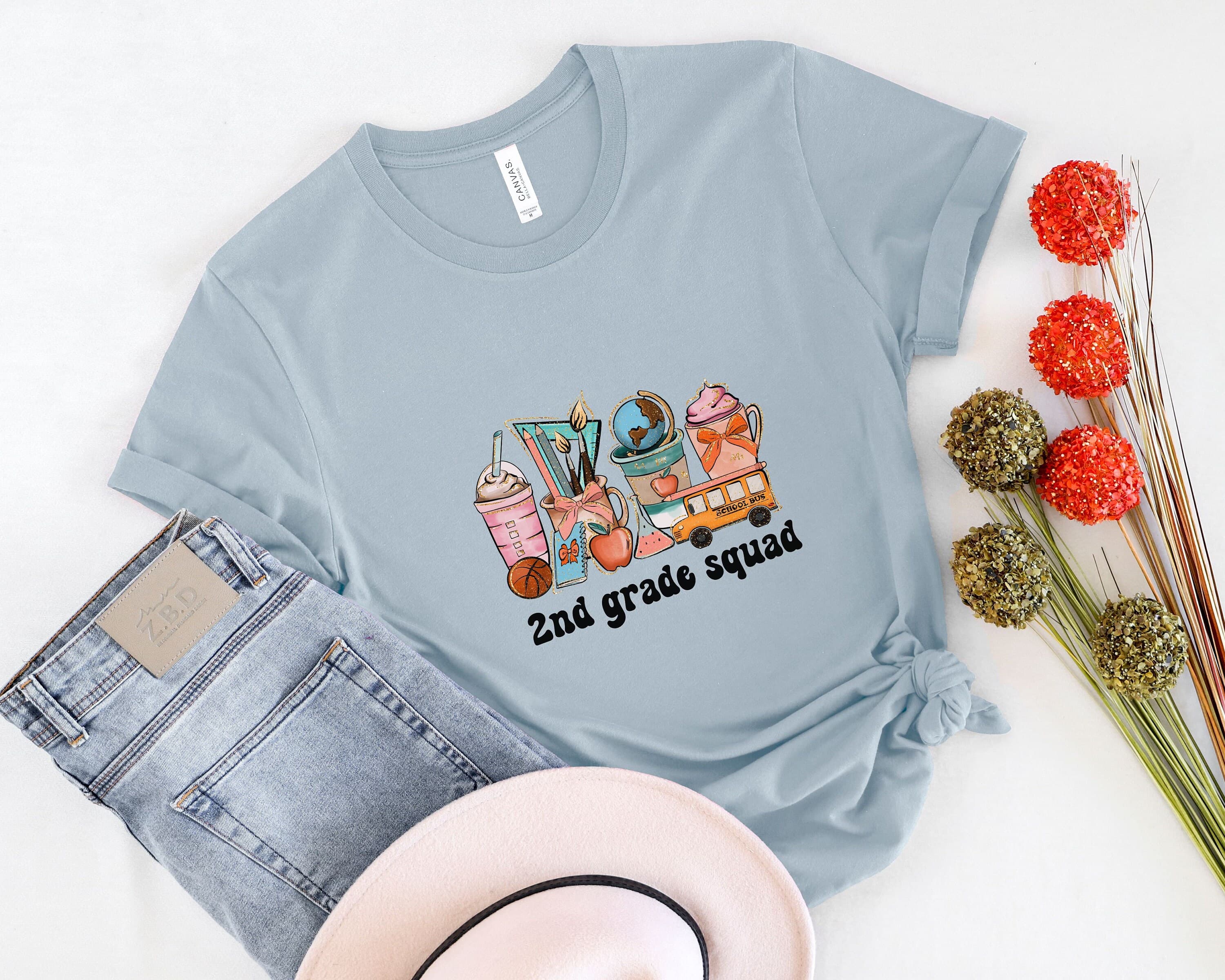 Retro 2nd Grade Teacher Shirt: Back To School Team Tee - image 4