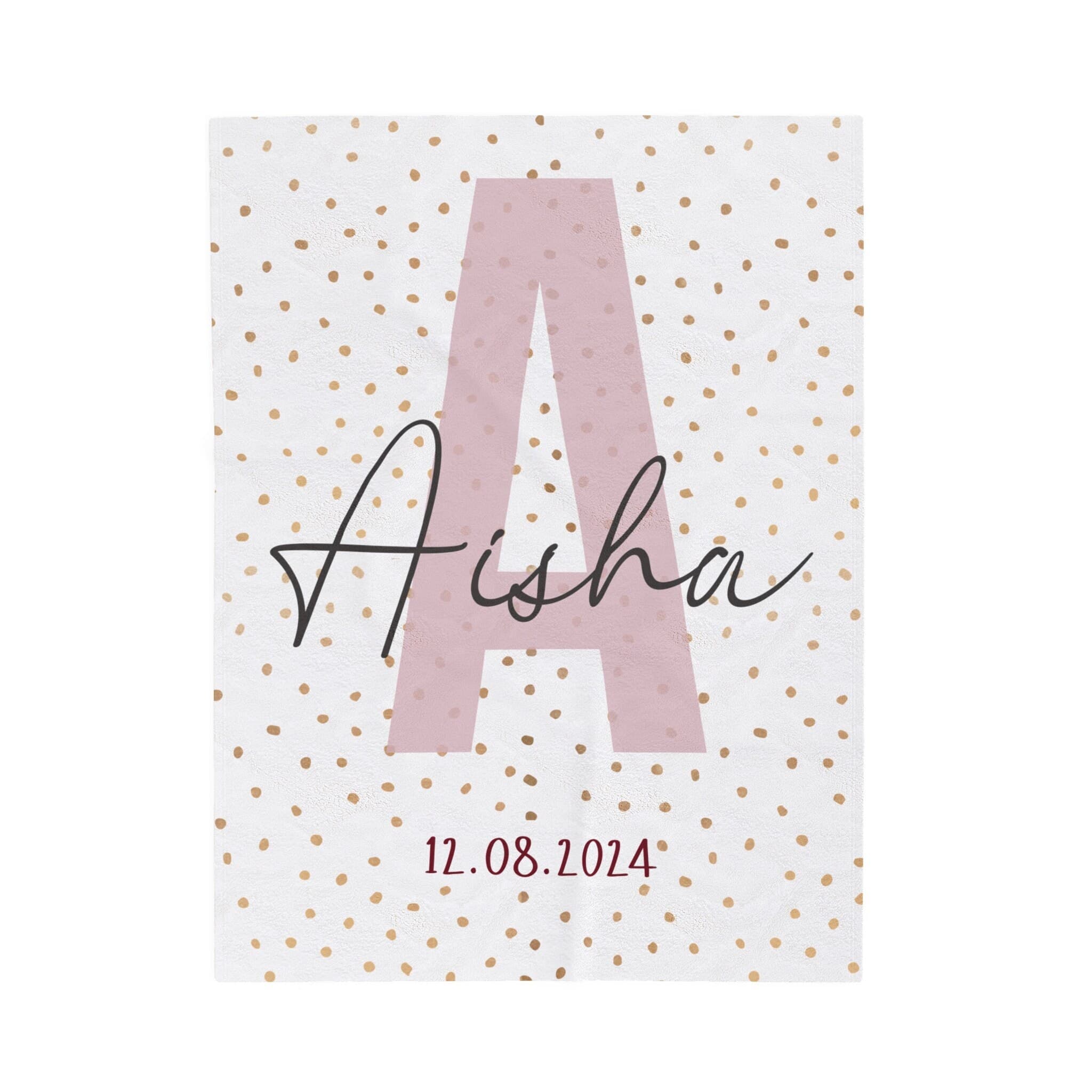 Personalized Baby Blanket, Custom Name, Soft Nursery Swaddle Blanket - image 3
