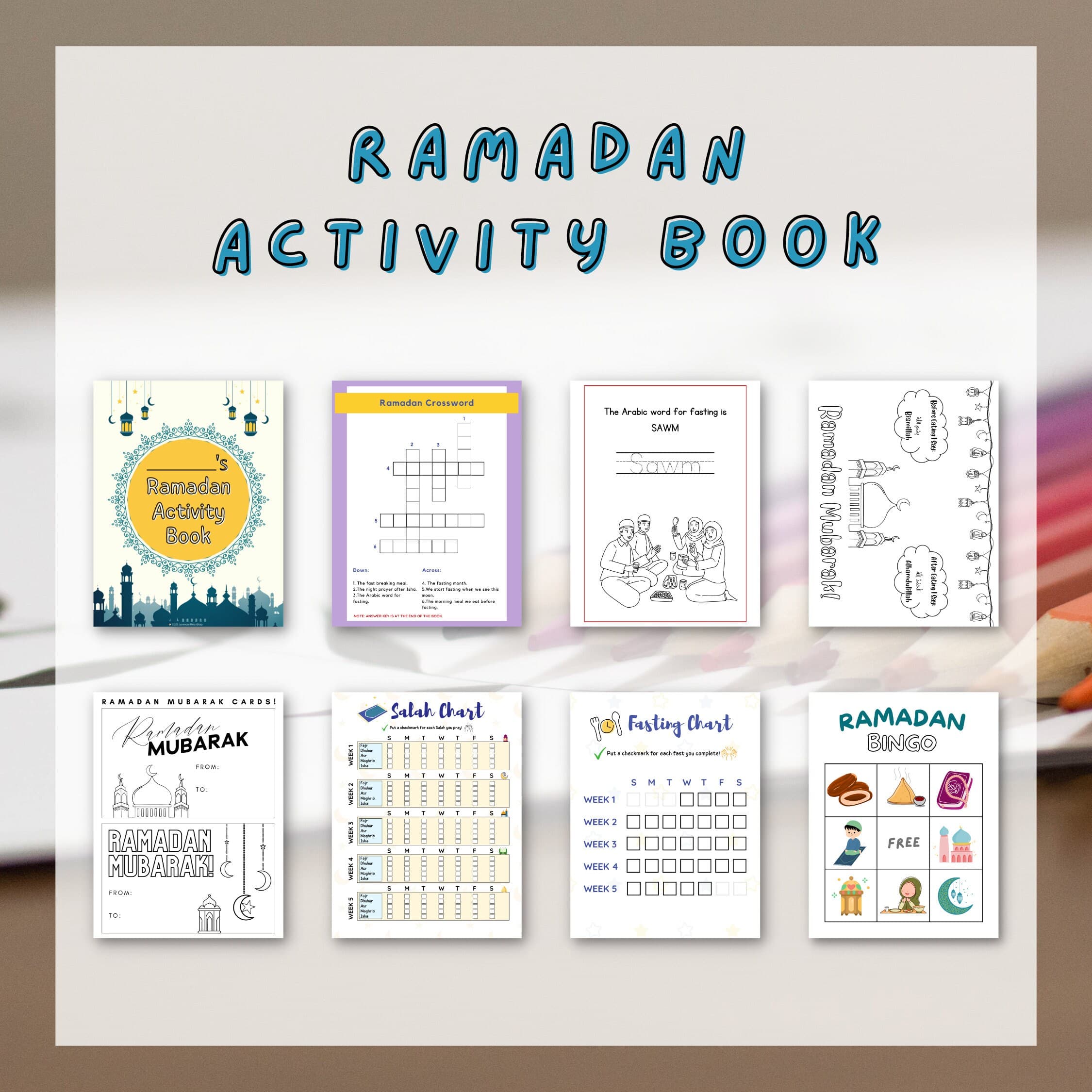 Ramadan Activity Book for Children | Printable Islamic Kids Workbook 2026 - image 3