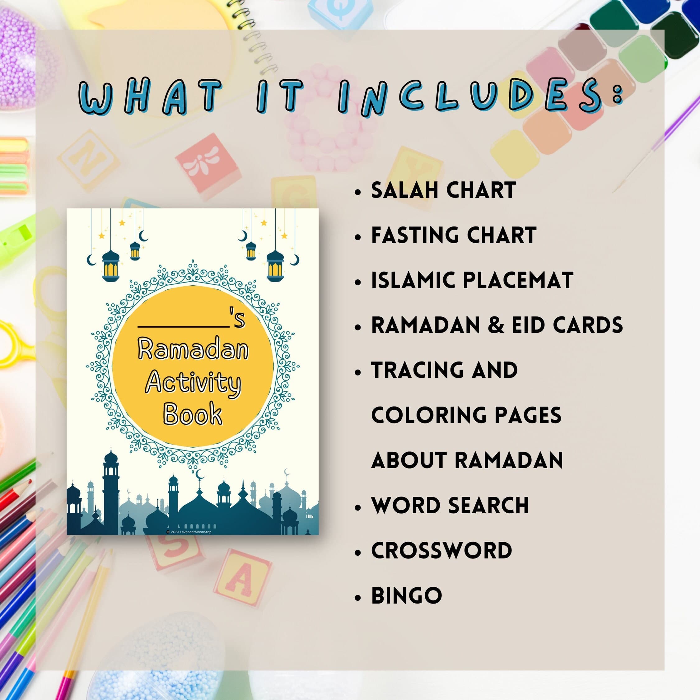 Ramadan Activity Book for Children | Printable Islamic Kids Workbook 2026