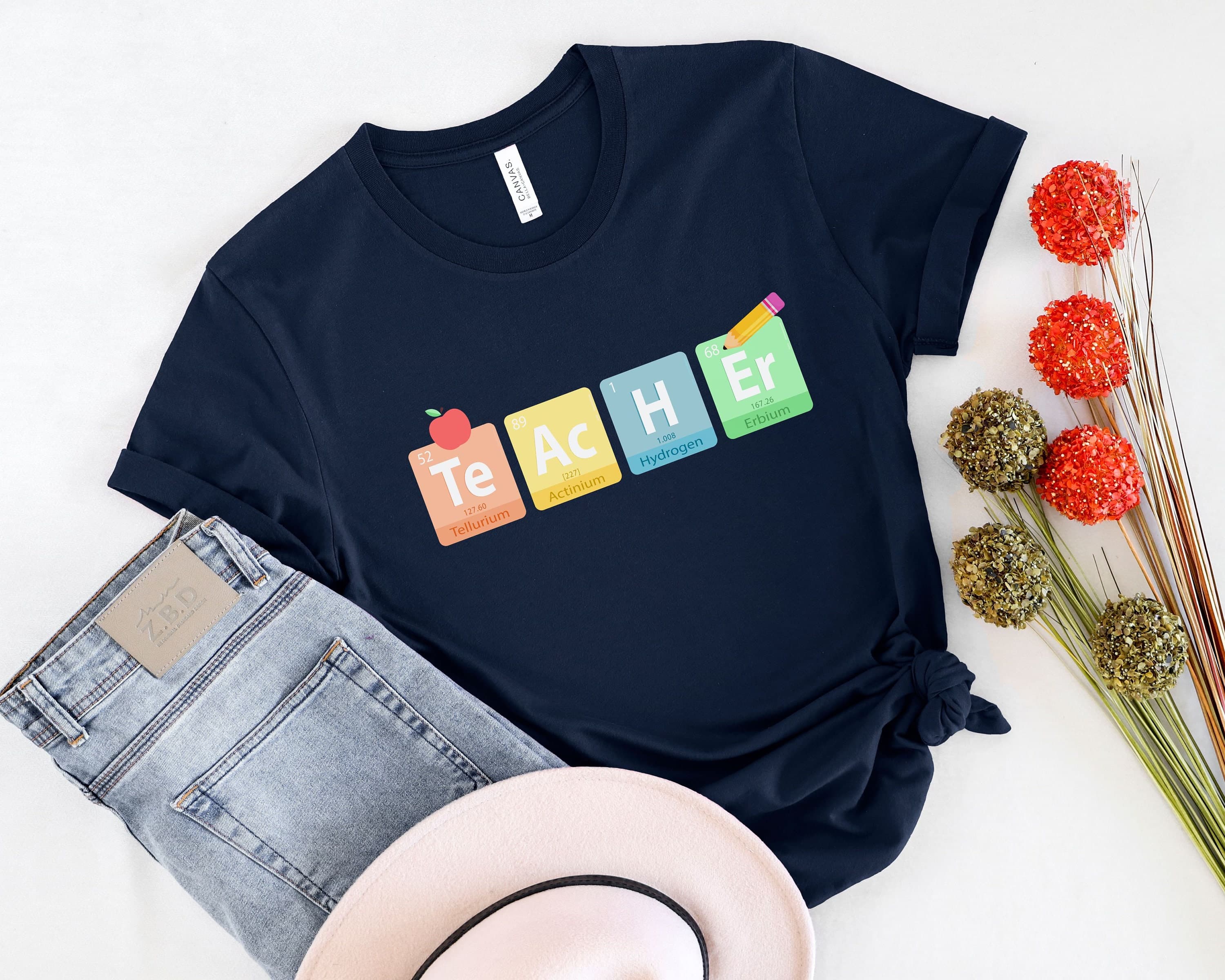 Periodic Table Teacher T-Shirt, Science STEM Gift - image 2