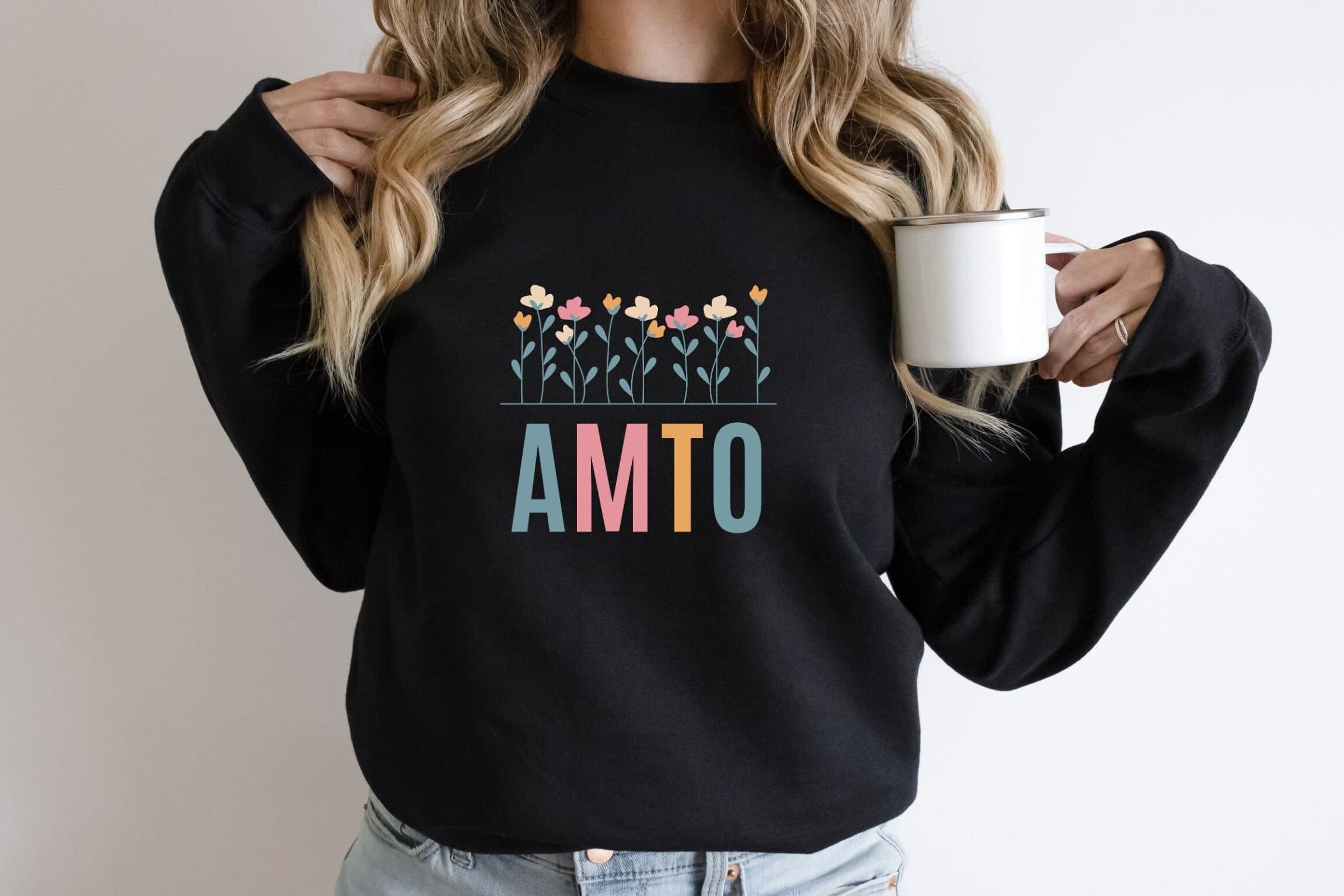 Floral Aunt Sweatshirt, Arabic Auntie Era Sweater