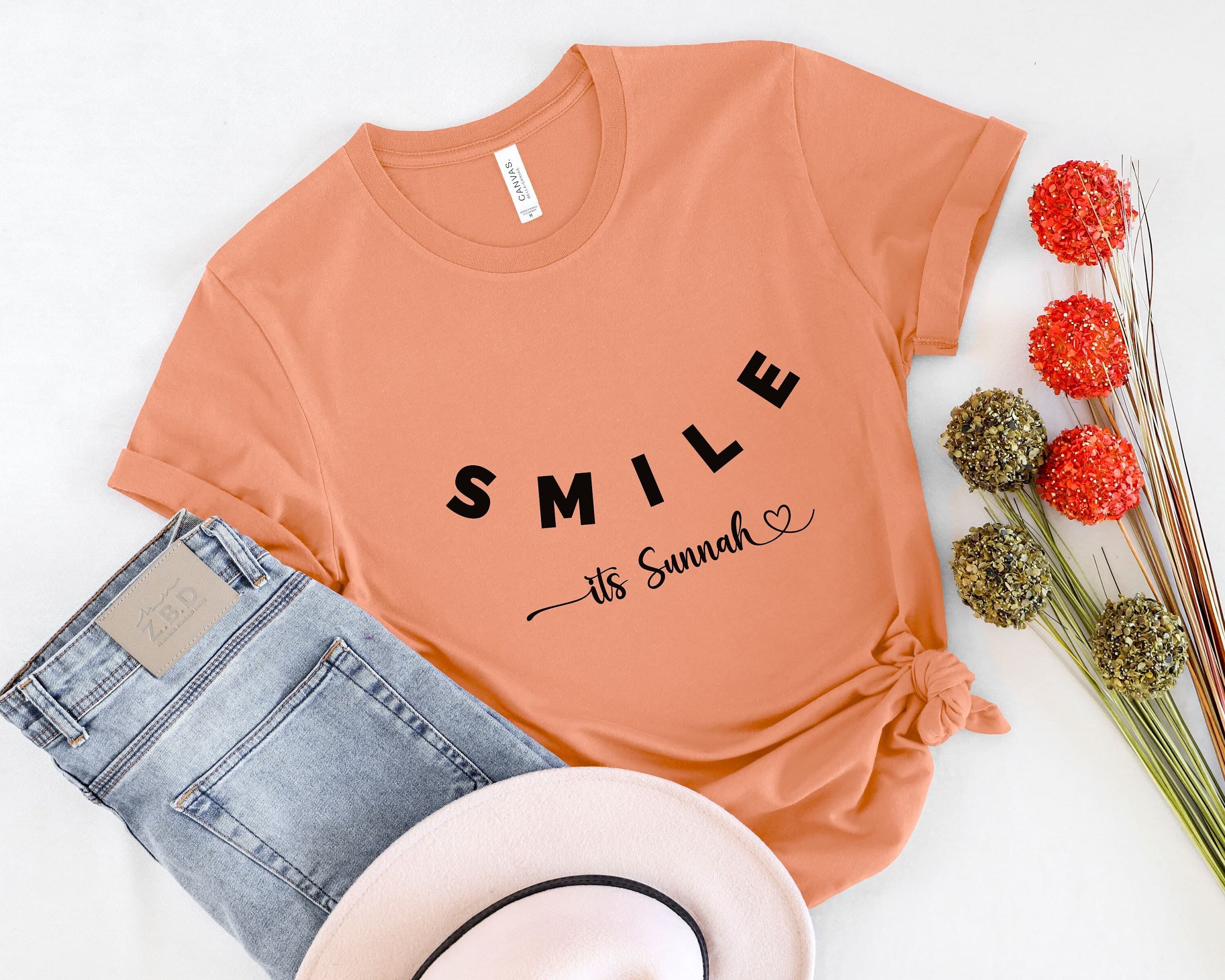 Smile Its Sunnah T-shirt, Positive Muslim Gift - image 3