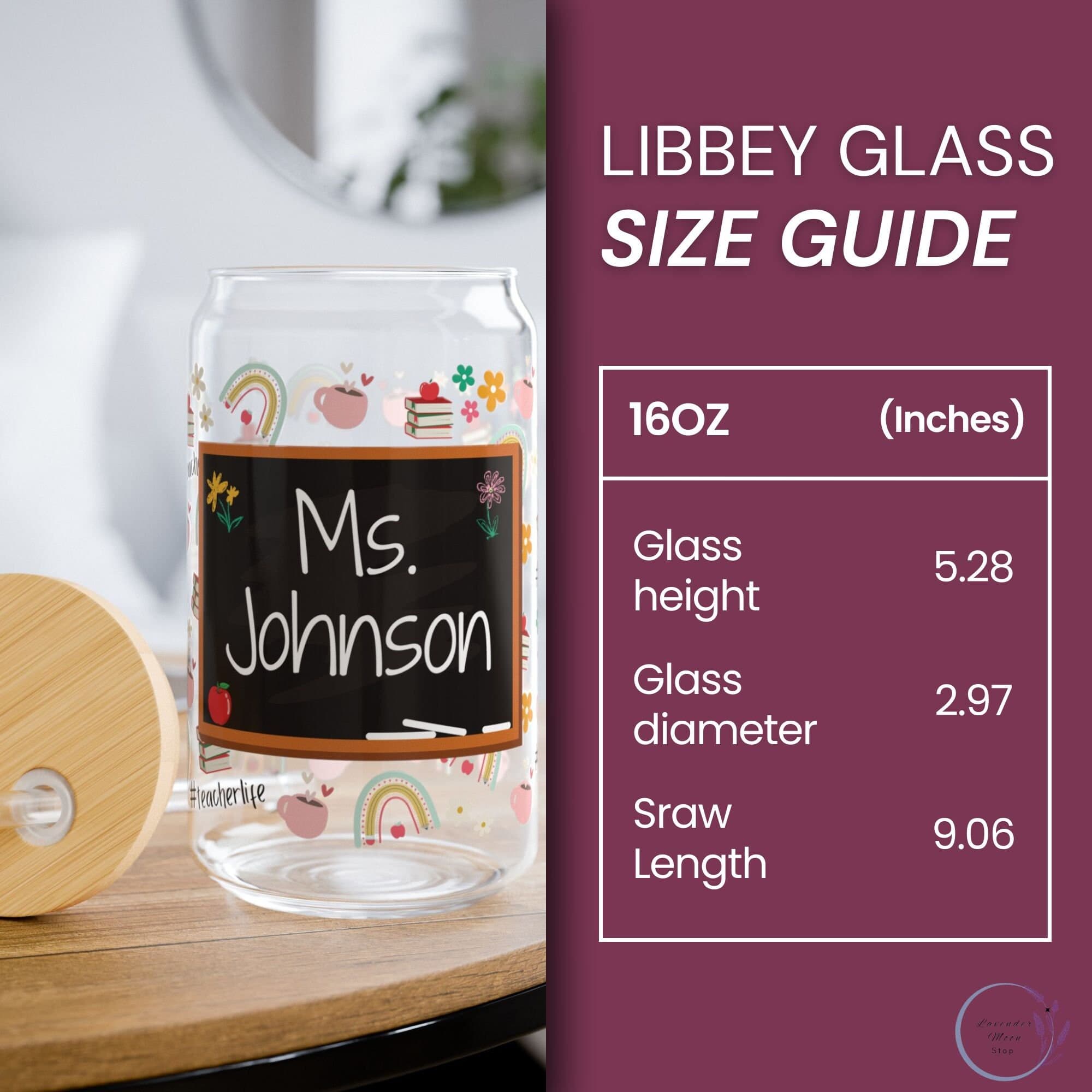 Personalized Teacher Coffee Glass, Chalkboard Design, Teacher Appreciation Gift - image 4