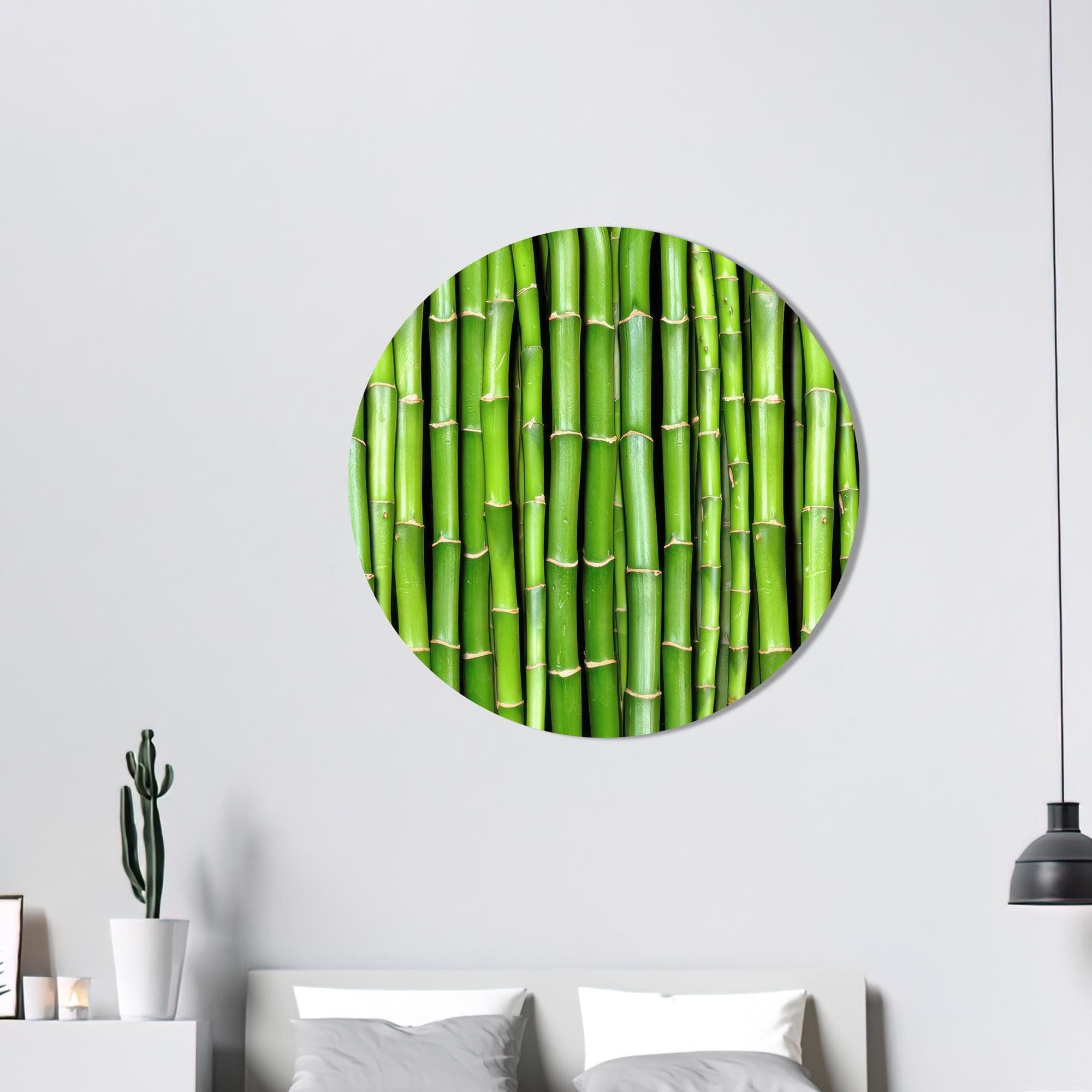Bamboo Tree Glass Wall Art: Nature Plant Decor, 3D Canvas - image 4