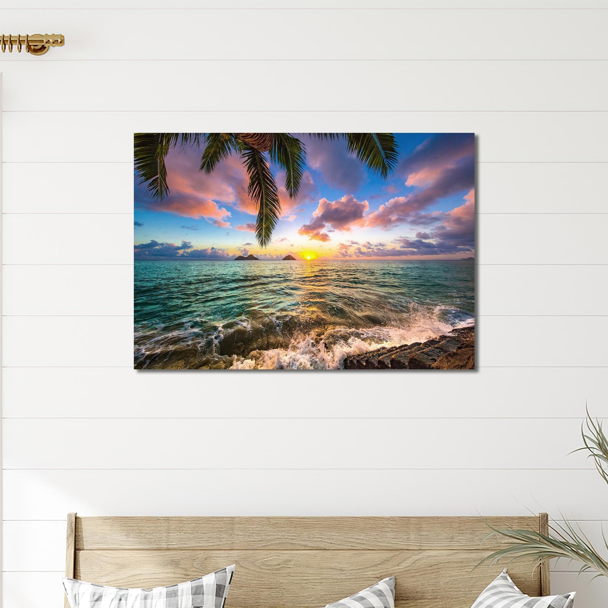 Kailua Sunrise Canvas Art: Tropical Seascape View