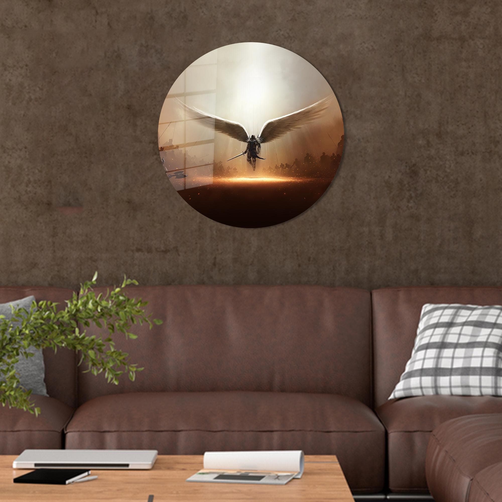Warrior Angel Canvas Art: Modern Glass Wall Decor - image 4