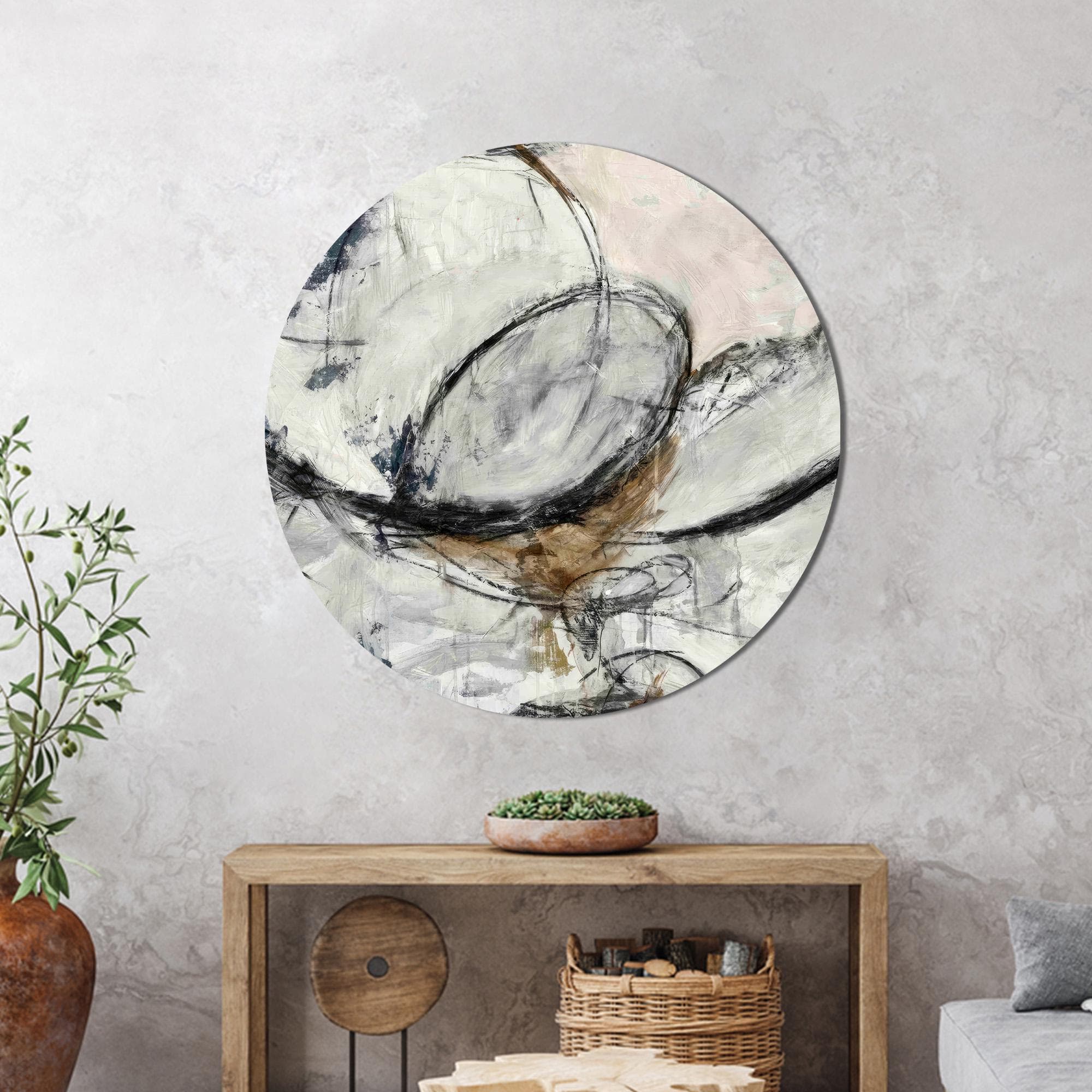 Abstract Canvas Wall Art: Modern Gray Glass Decor - image 5