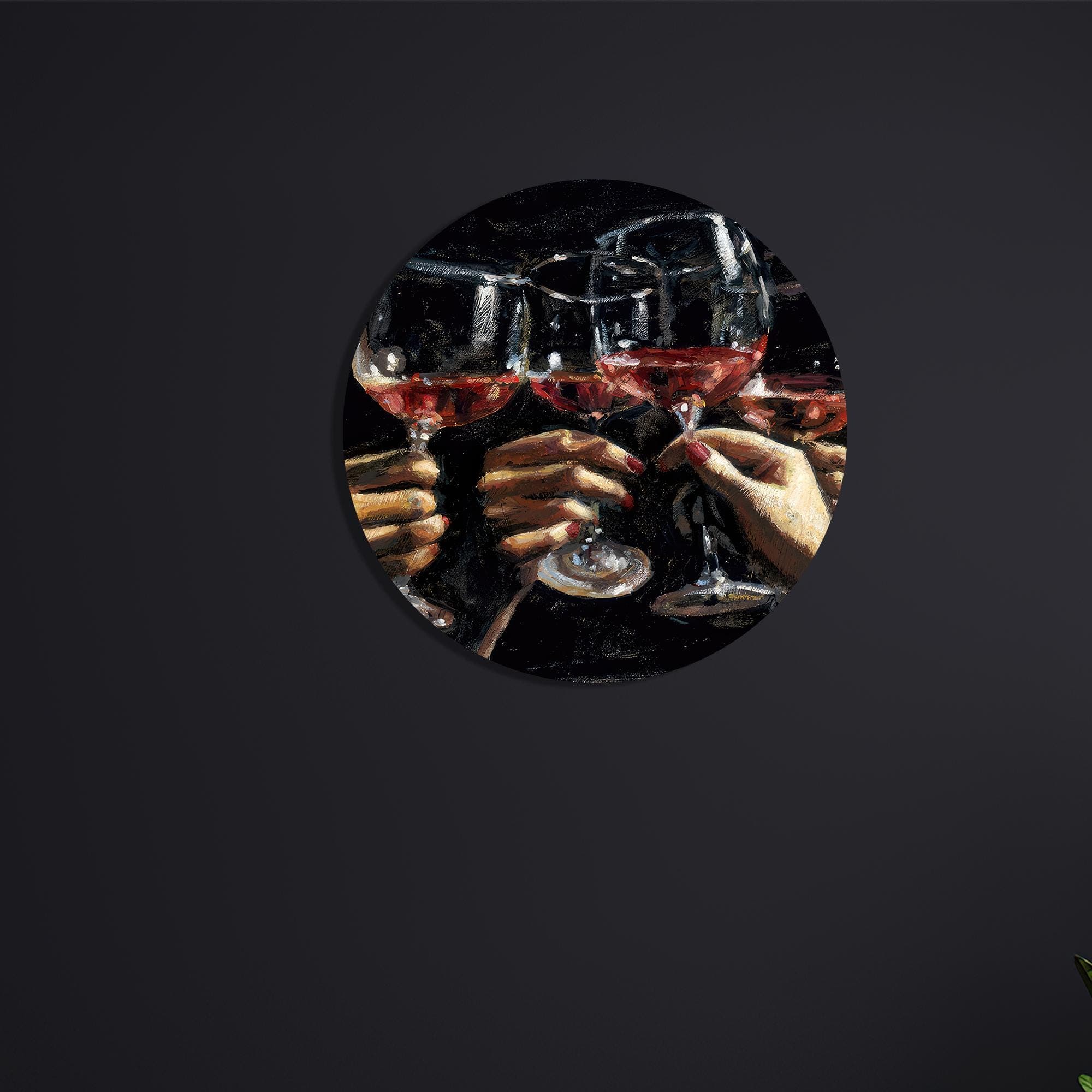 Wine Glasses Cheers Canvas Wall Art: Modern Kitchen Decor - image 4