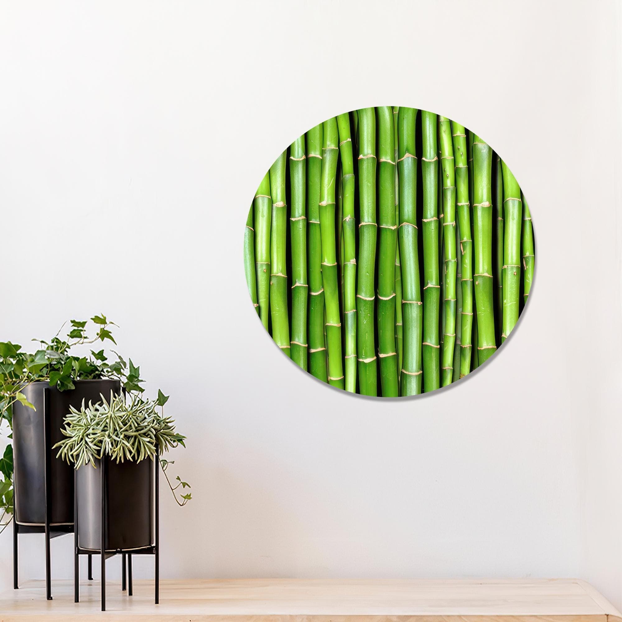 Bamboo Tree Glass Wall Art: Nature Plant Decor, 3D Canvas - image 5