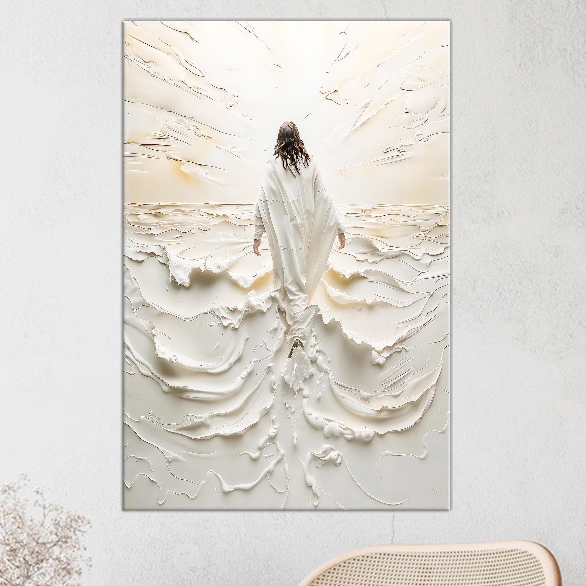 Jesus Walking Into Light Canvas Art: Christian Home Decor - image 4