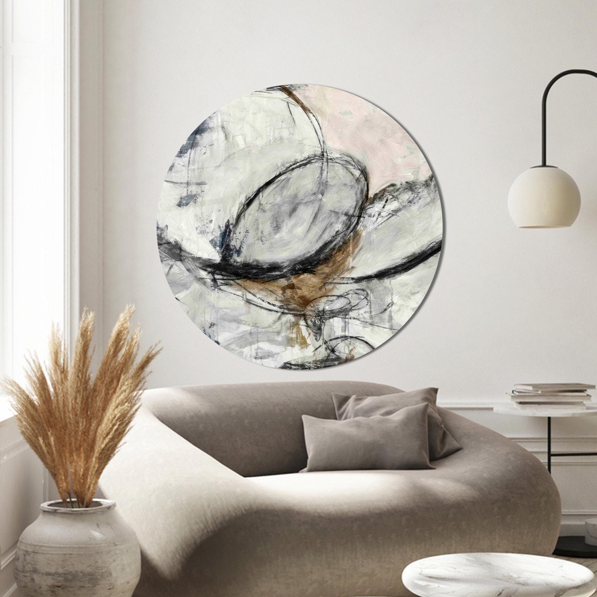 Abstract Canvas Wall Art: Modern Gray Glass Decor - image 4
