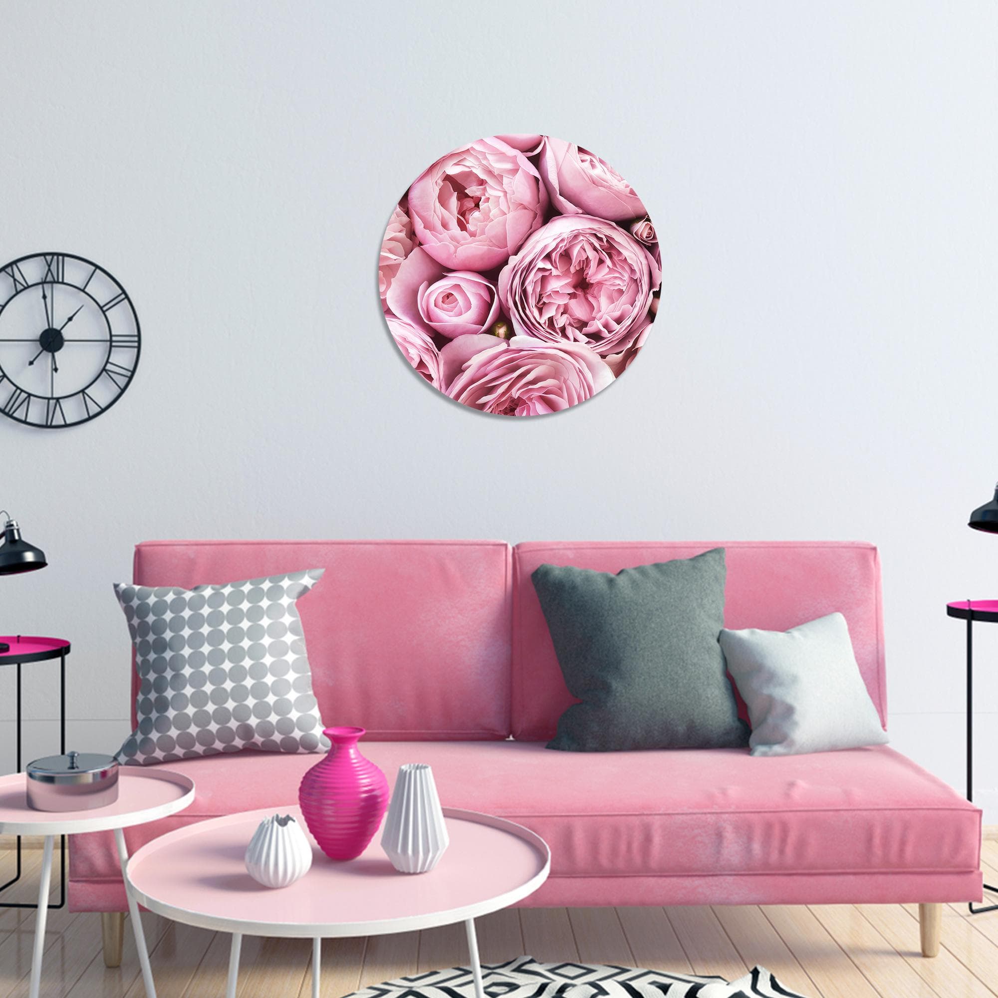 Pink Floral Canvas Art: Modern Botanical Wall Decor - image 4