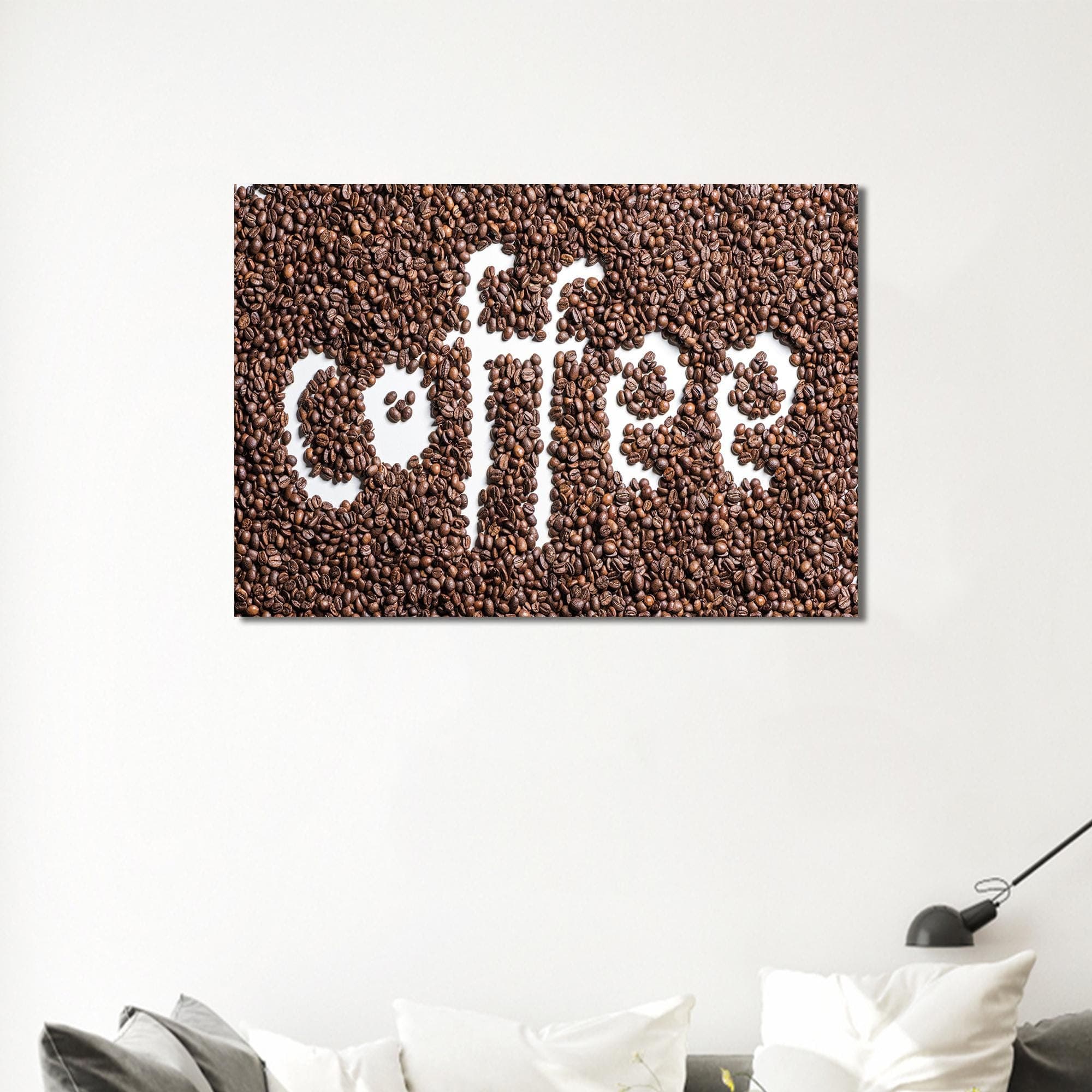 Coffee Bean Tempered Glass Wall Art: Modern Brown Decor - image 3