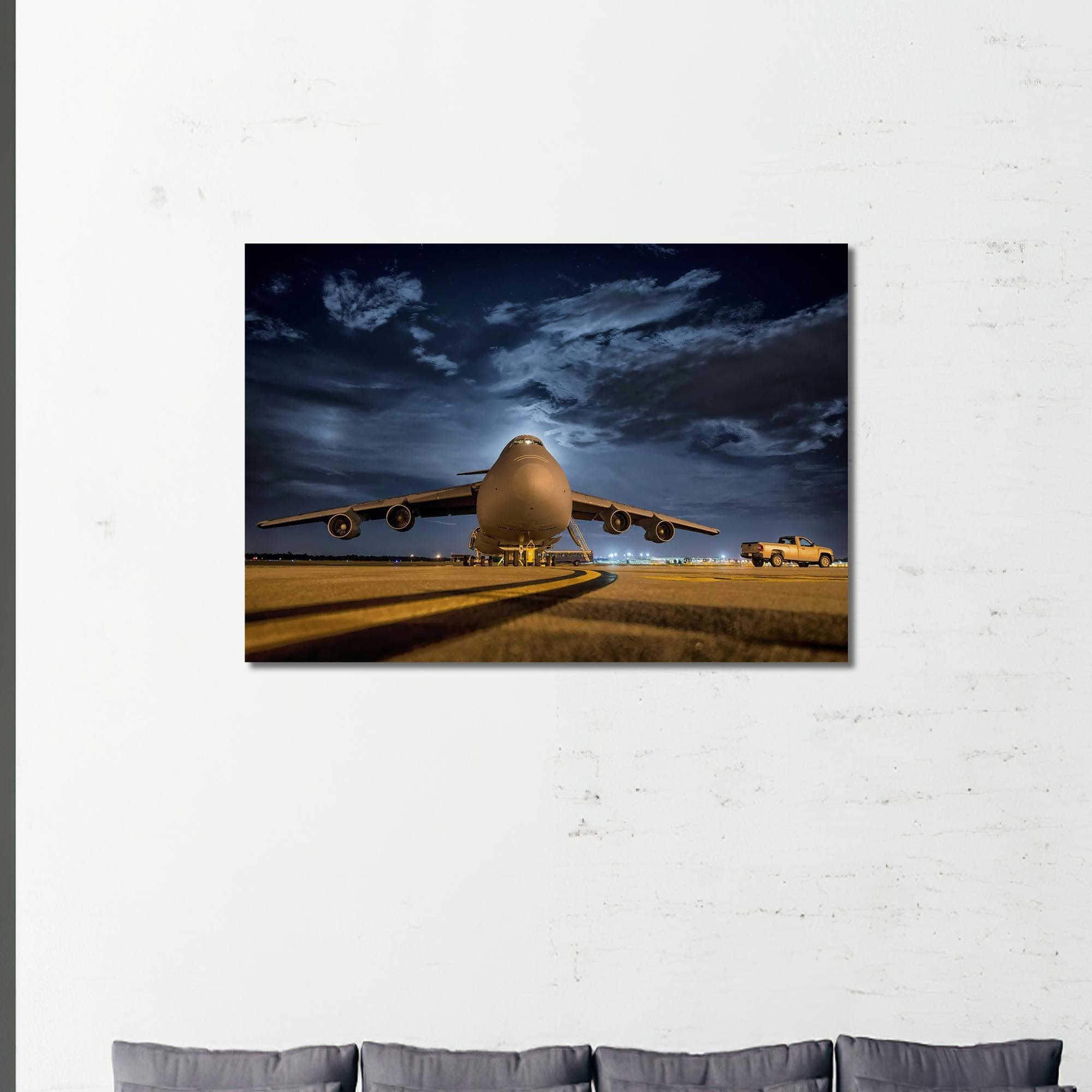 Lockheed C-5 Galaxy Tempered Glass Wall Art: Airplane Decor - image 5