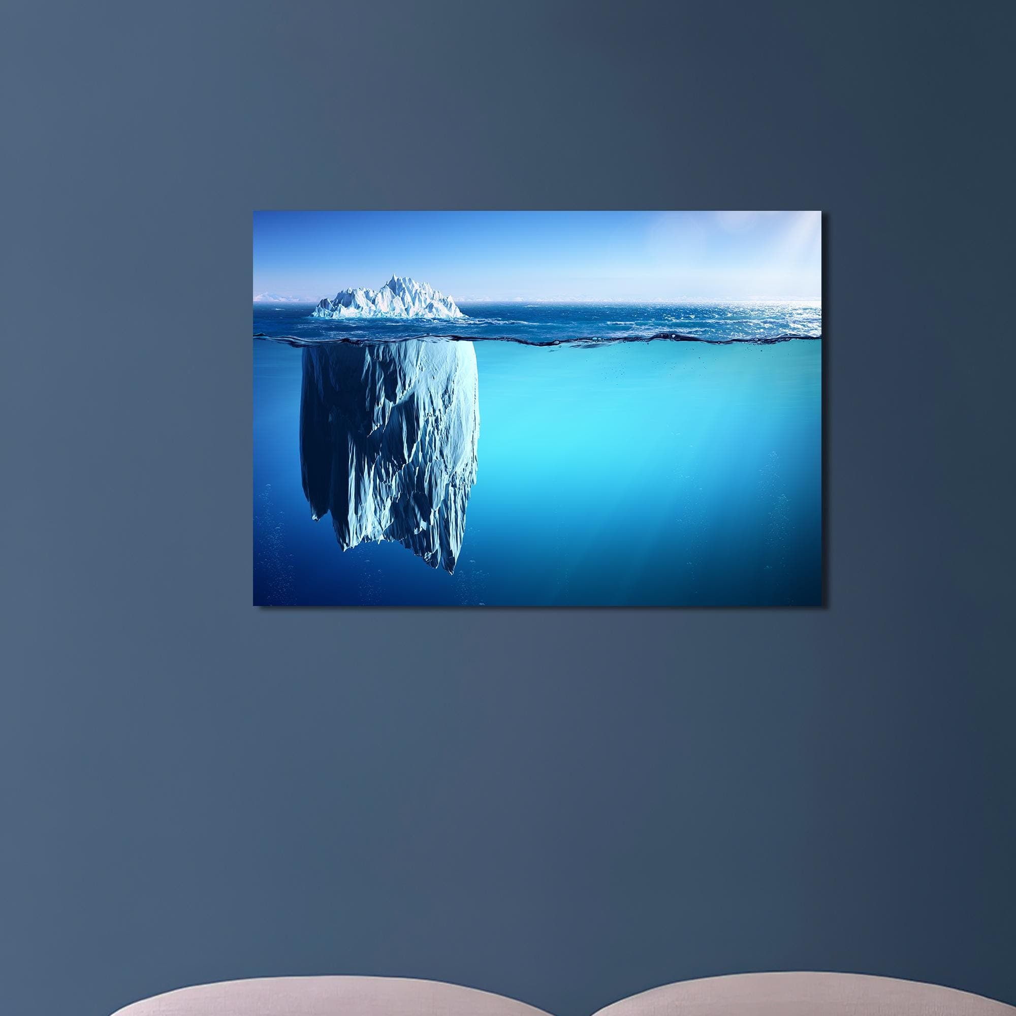 Iceberg Canvas Print: Ocean Landscape Wall Art, Berg Glass Decor - image 3