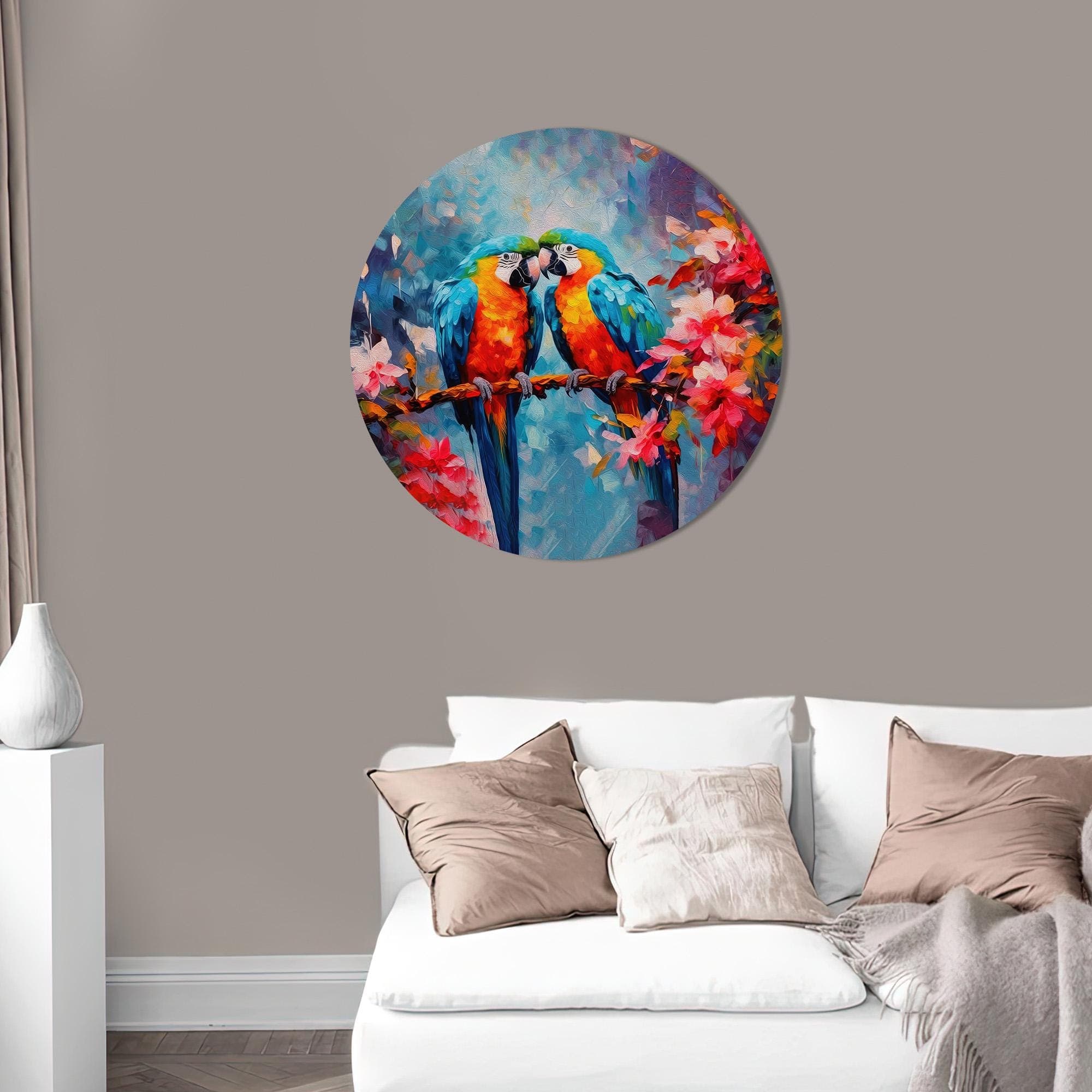 Parrot Couple Canvas Art: Tropical Bird Print, Home Decor - image 5