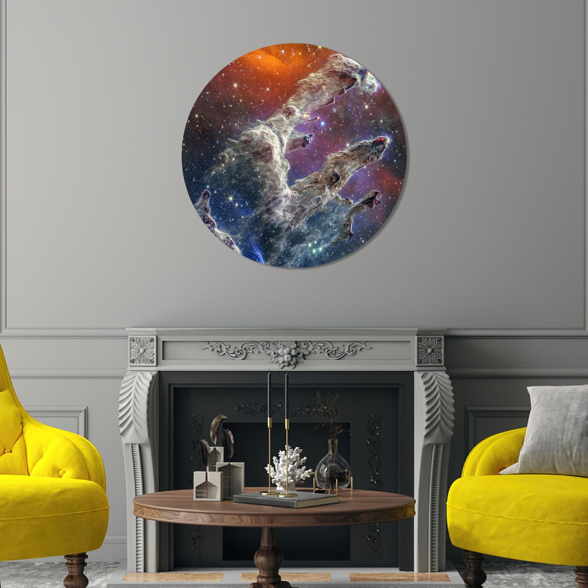 Nebula Glass Wall Art: Pillars of Creation, NASA Decor - image 5