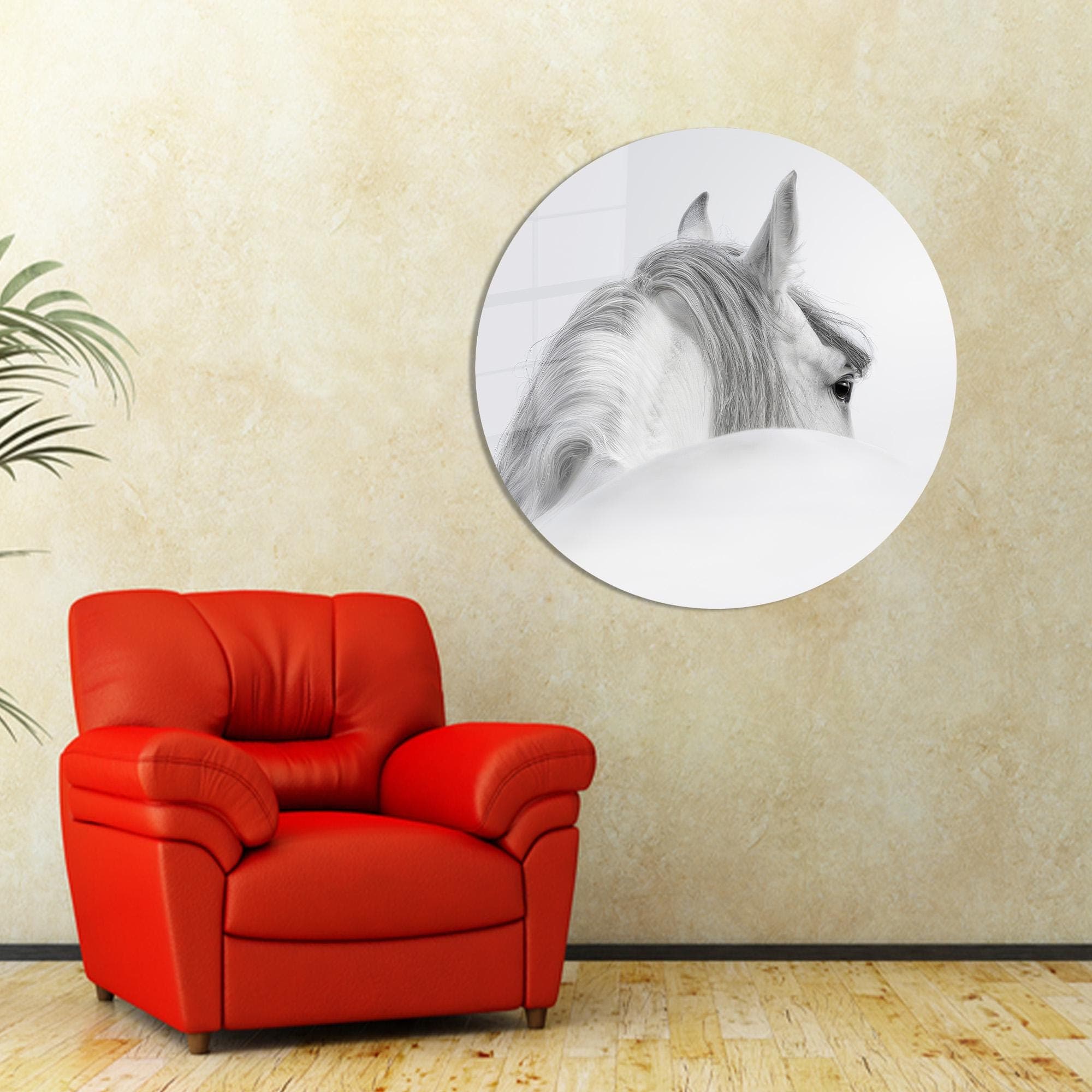 White Horse Canvas Print: Animal Wall Art, Horse Lover Gift - image 4