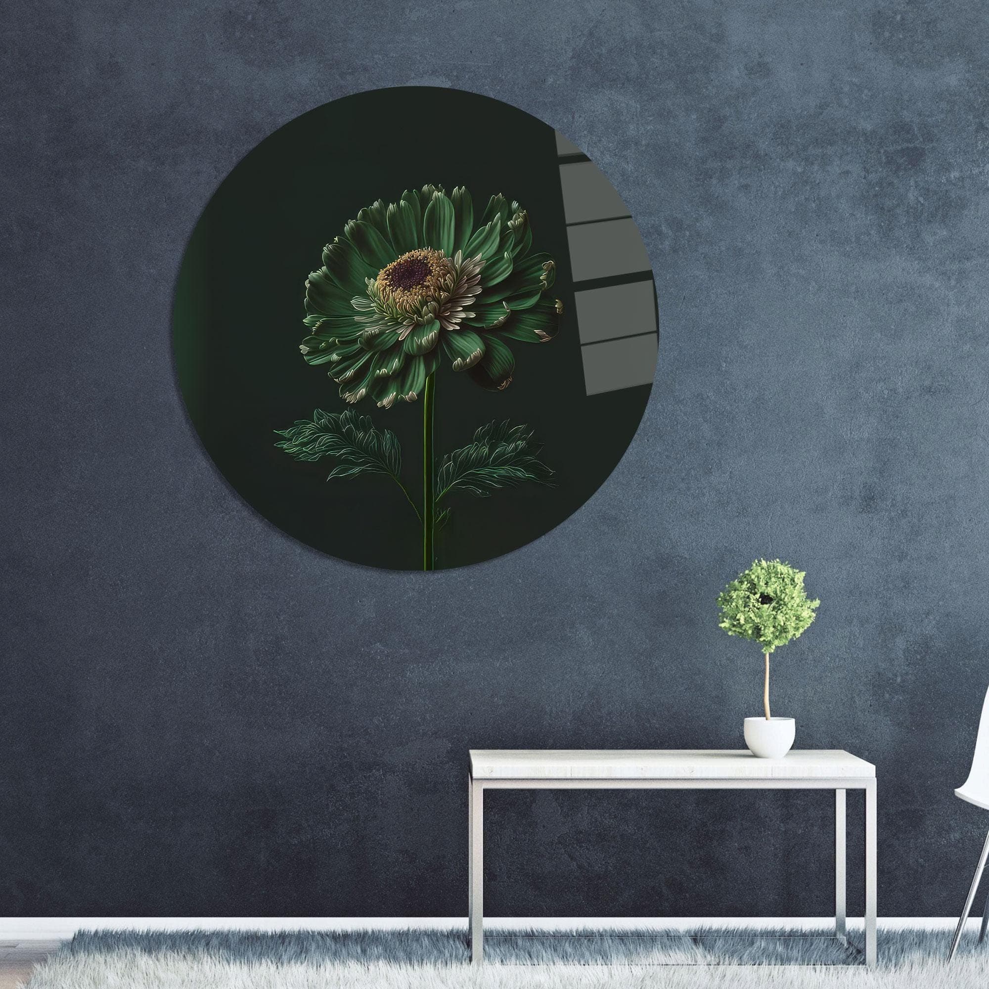 Daisy Flower Glass Wall Art: Modern Floral Decor - image 4