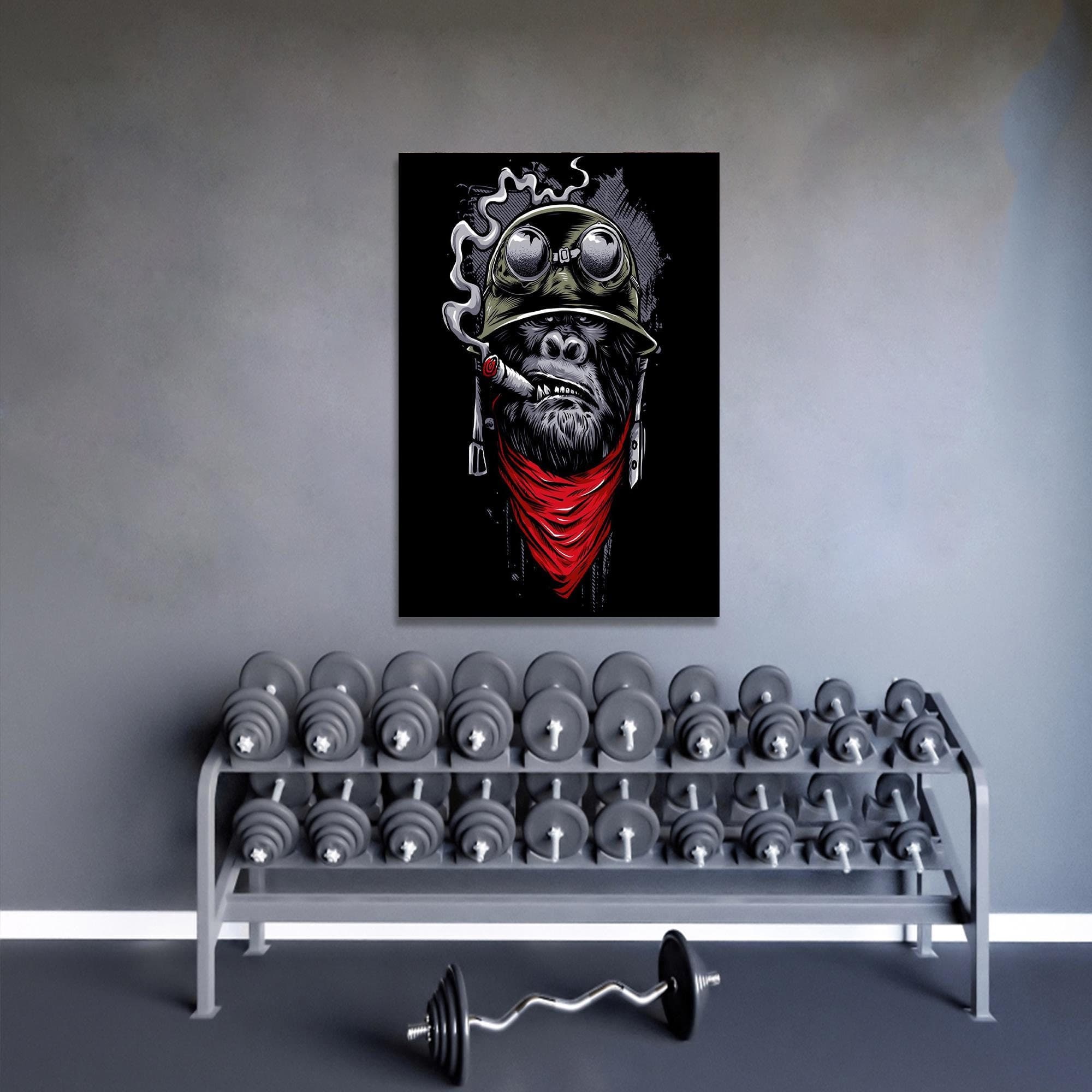 Man Cave Wall Decoration, Smoking Chimp Glass Art, Chimp Glass, Modern Wall Hanging, Glass Art Gift, Bohemian Decor Art,