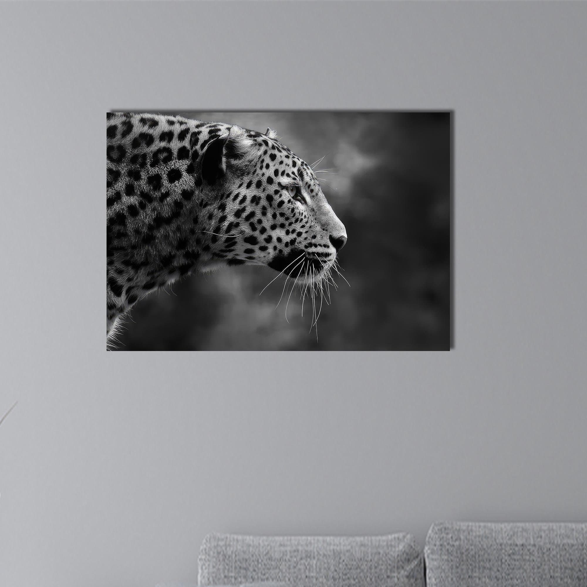 Leopard Glass Wall Art: Wildlife Decor, Animal Tempered Glass