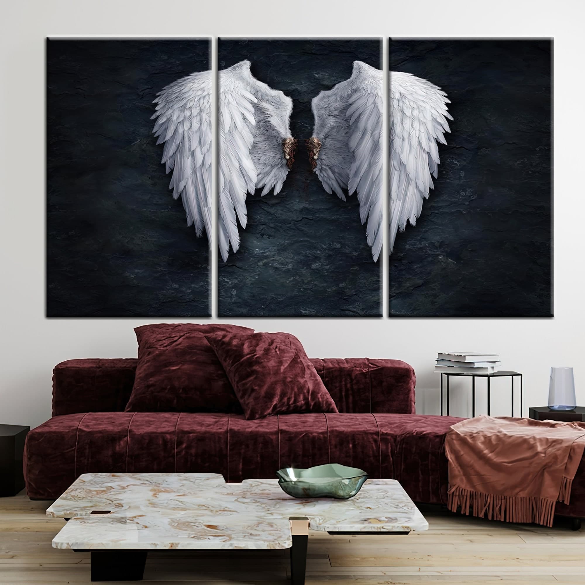 Banksy Angel Wings Canvas Art: Graffiti Street Art Style - image 3